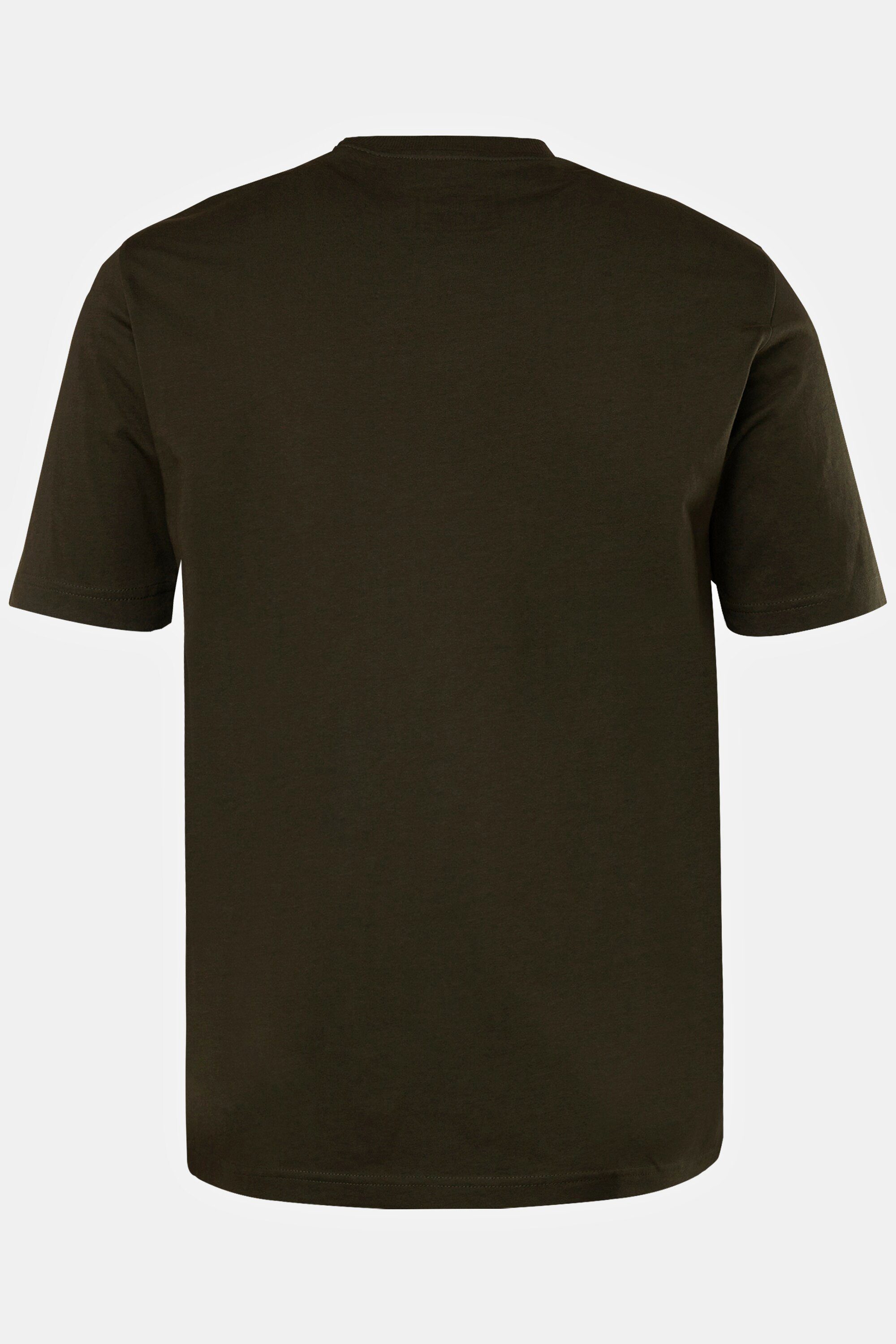 STHUGE T-Shirt T-Shirt Flockdruck bis 8 XL STHUGE Halbarm