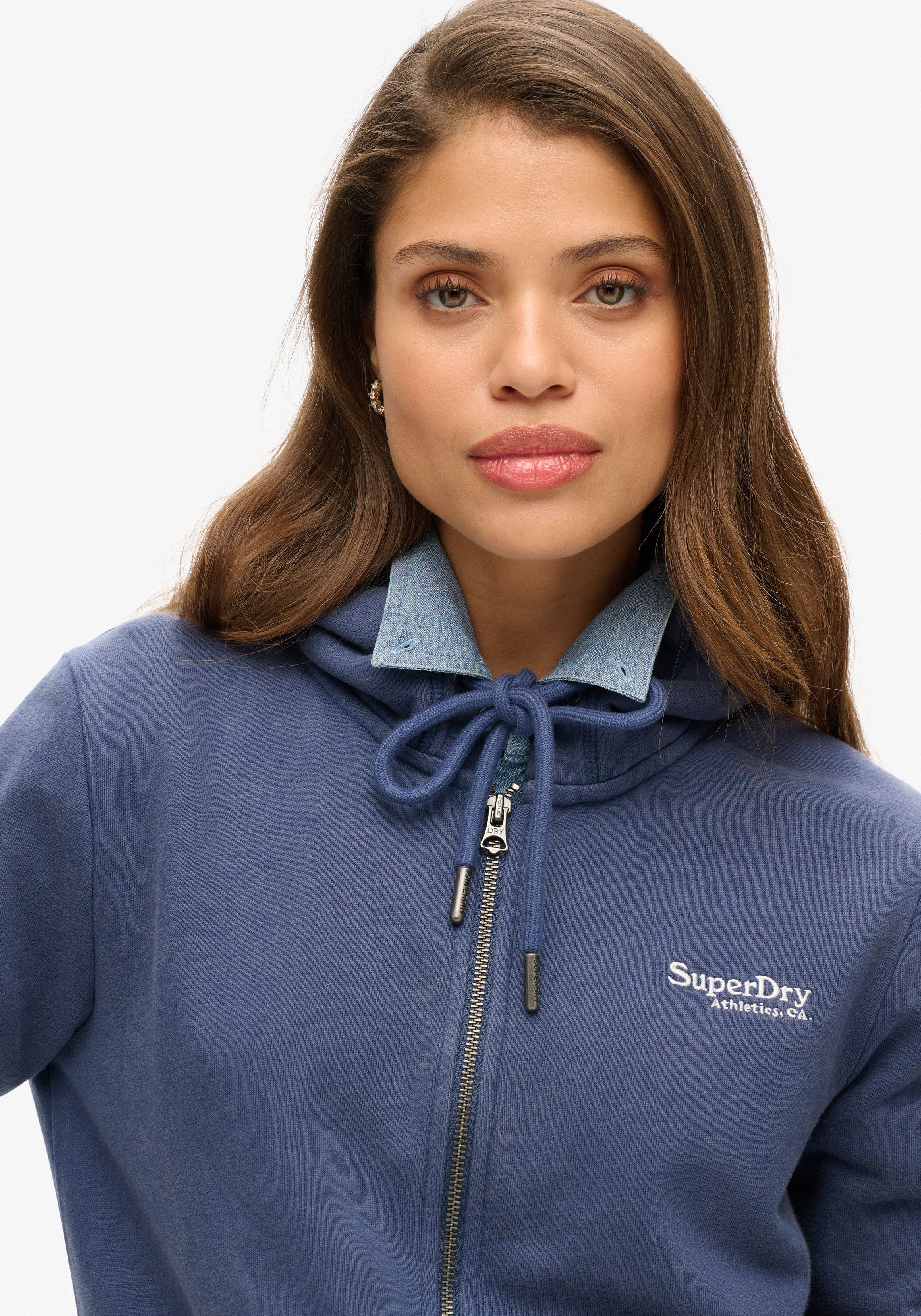 Superdry Kapuzensweatjacke ESSENTIAL LOGO ZIP HOODIE günstig online kaufen