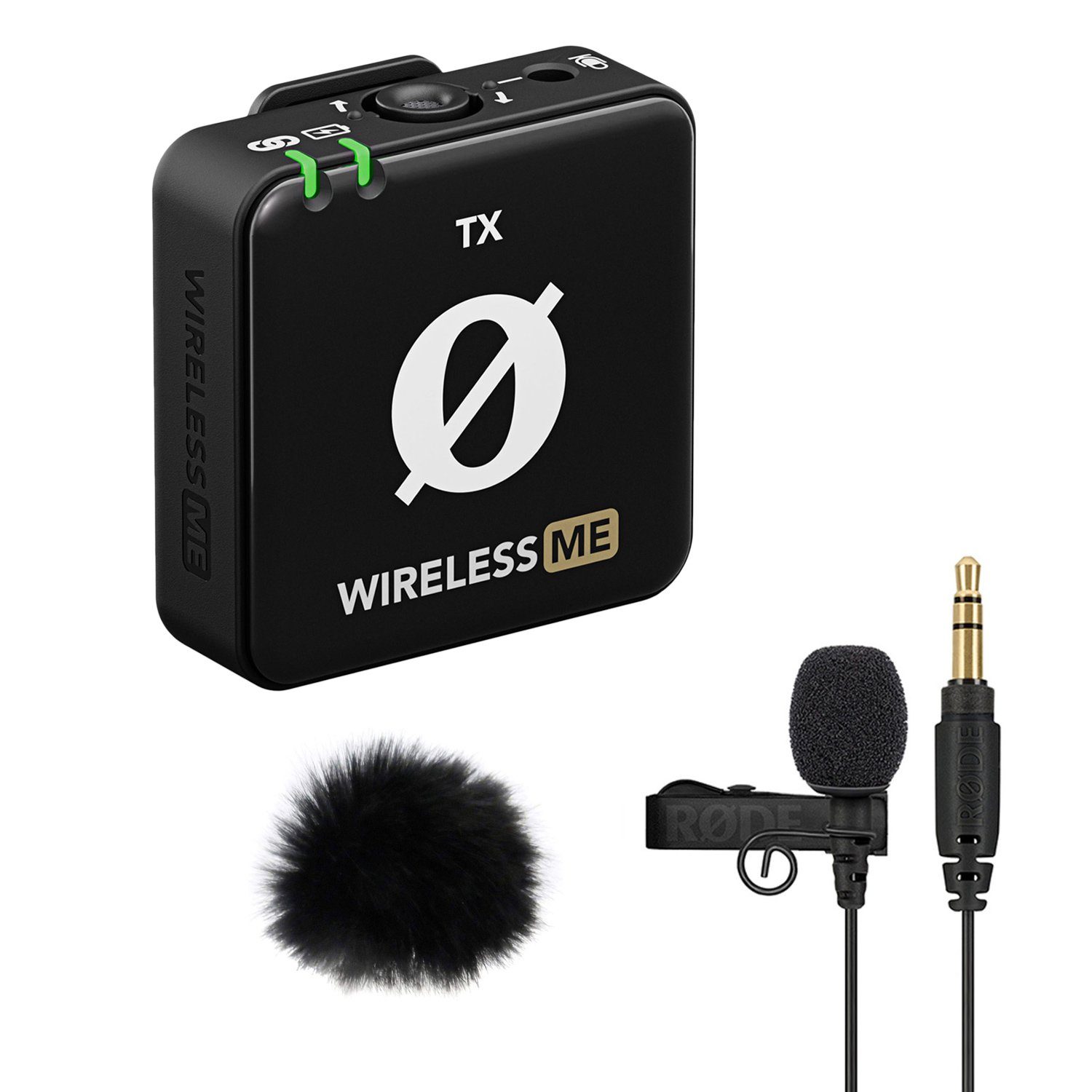 Rode Wireless ME TX Modul mit Lavalier GO und Windschutz Digitales Aufnahmegerät