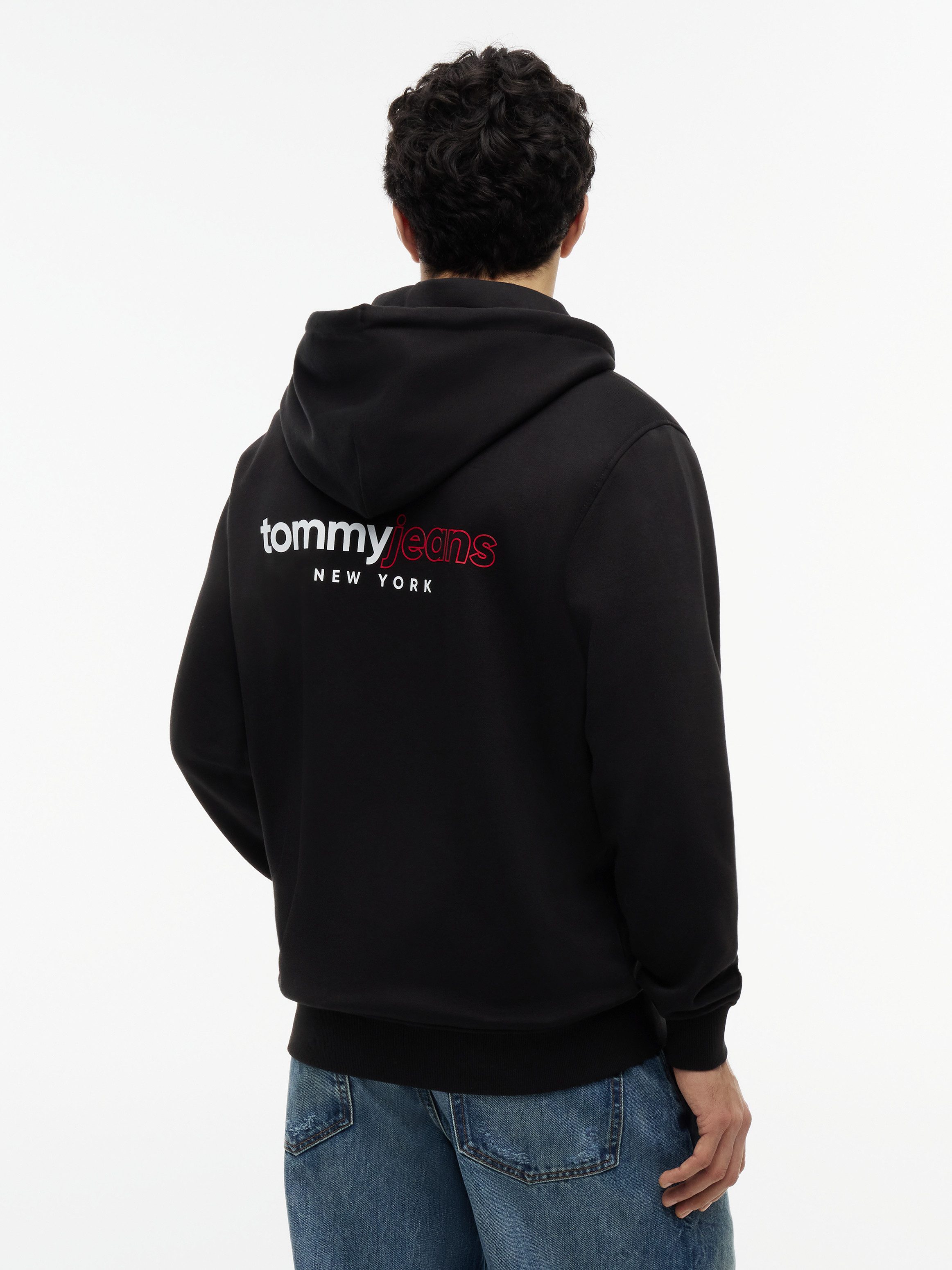 Tommy Jeans Kapuzensweatjacke TJM REGULAR DNA BACKPRINT FULLZIP