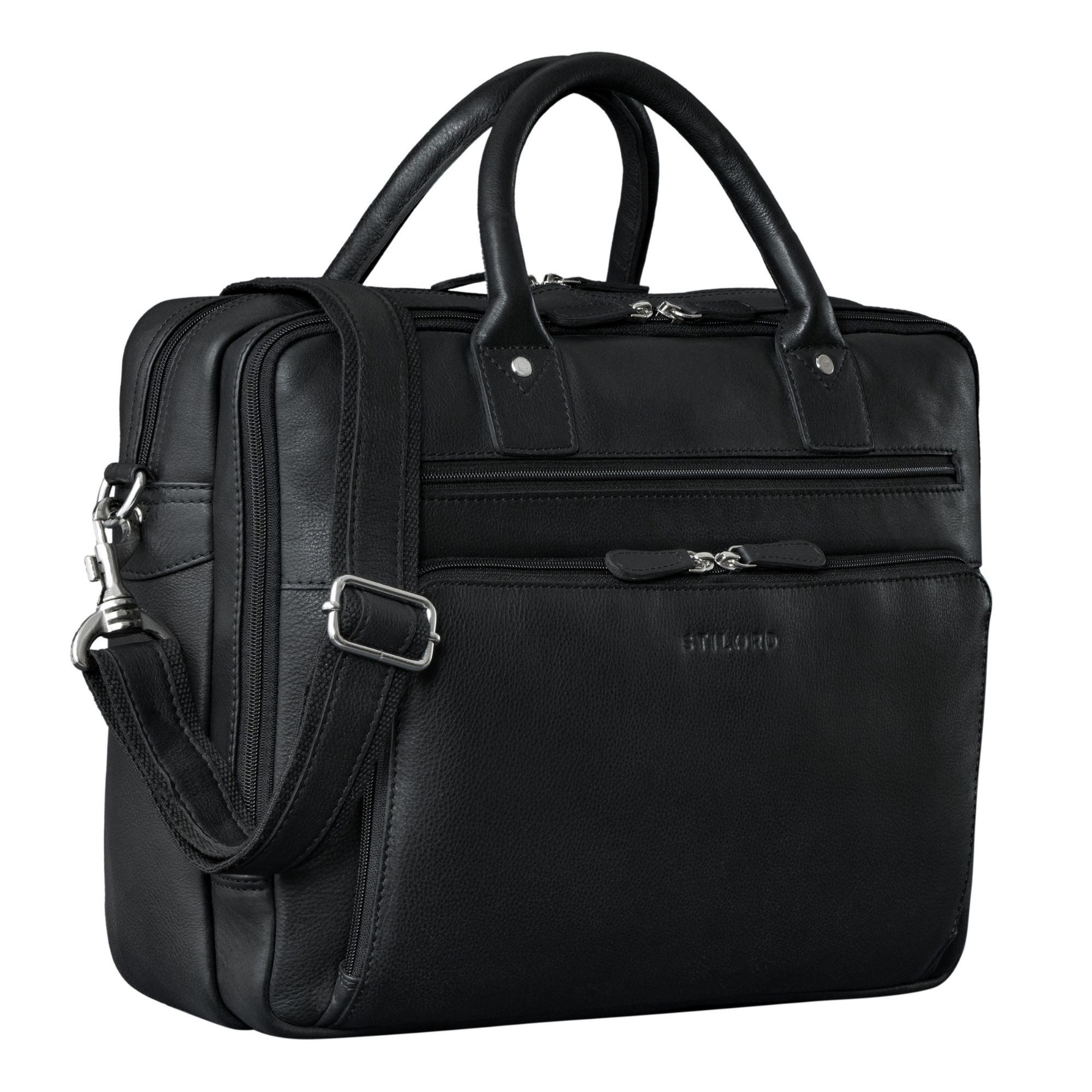 Laptoptasche "Dylan" Große Business Aktentasche Herren Echtleder 16 Zoll & A4