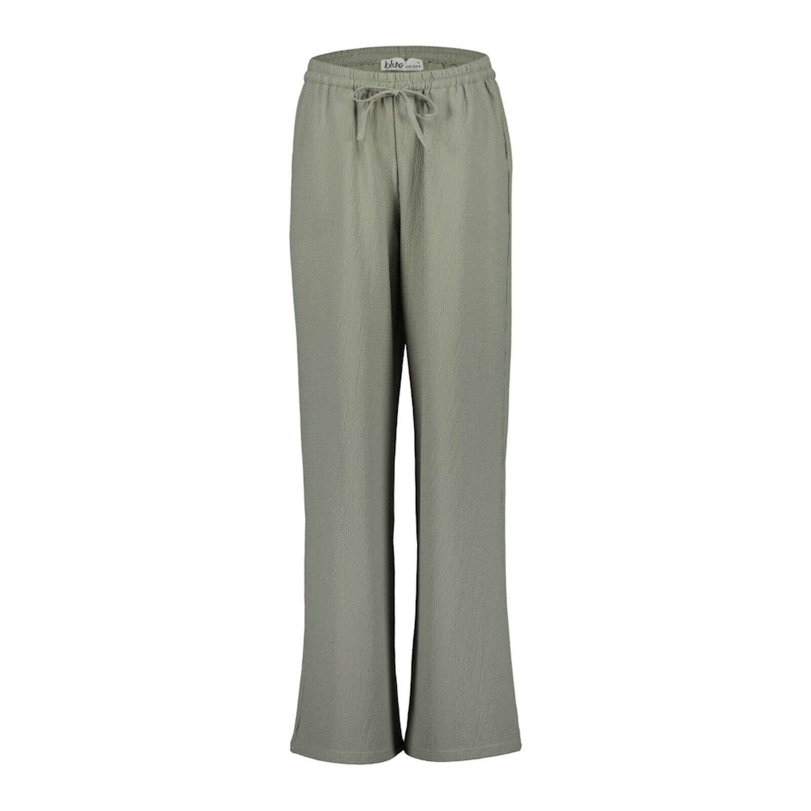 Blue Seven Strandhose Damen Hose 186202 Unifarben mit Tunnelzug - Sommerhose Freizeithose Elastische Taille, Tunnelzug & Bindeband, Weites Bein, Seitentaschen