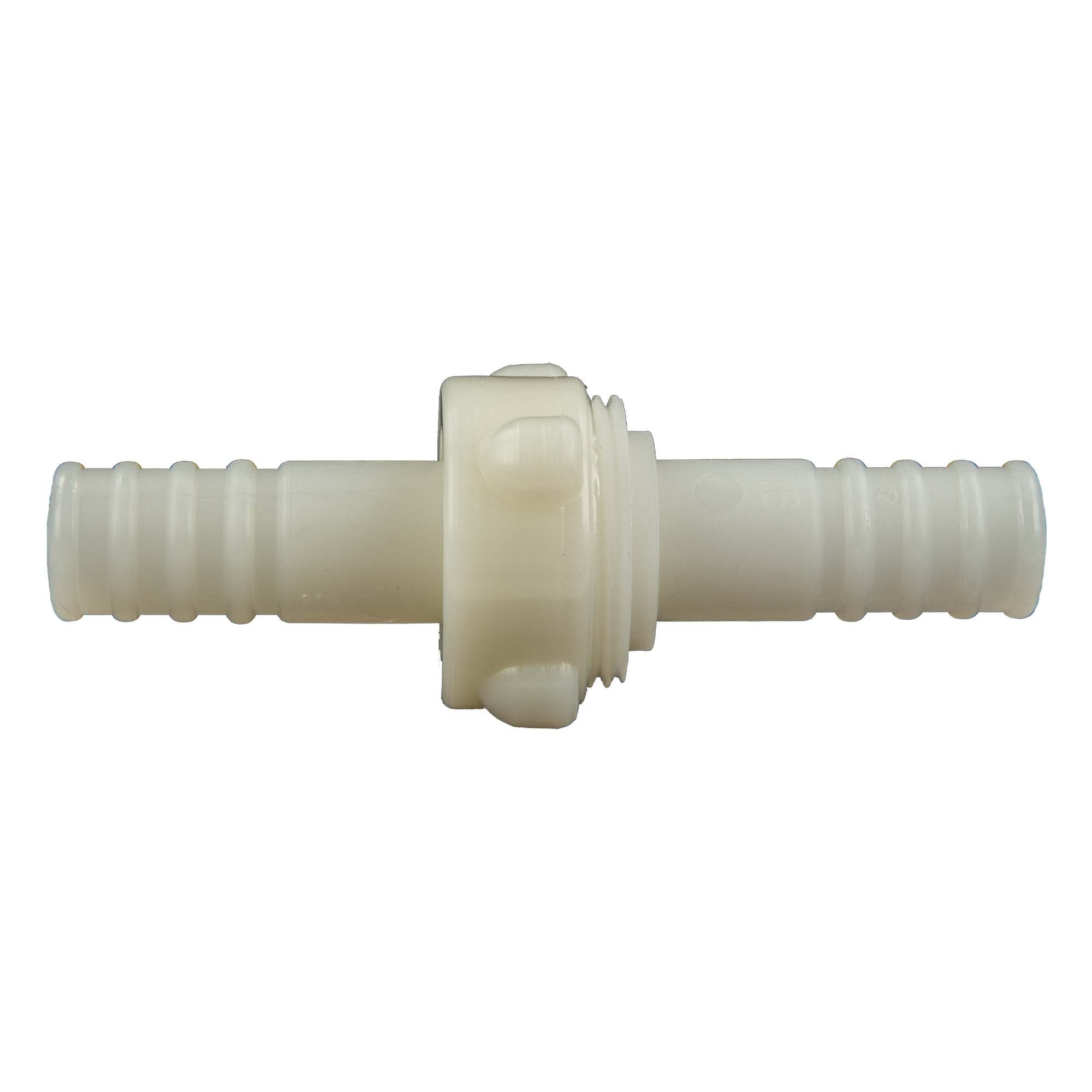 tecuro Schlauchkupplung Schlauchkupplung 3/3 für Industrie und Garten - Nylon weiß