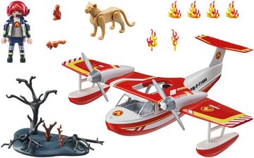 Playmobil® Konstruktions-Spielset Feuerwehrflugzeug mit Löschfunktion (71463), Action Heroes, (34 St), Made in Europe