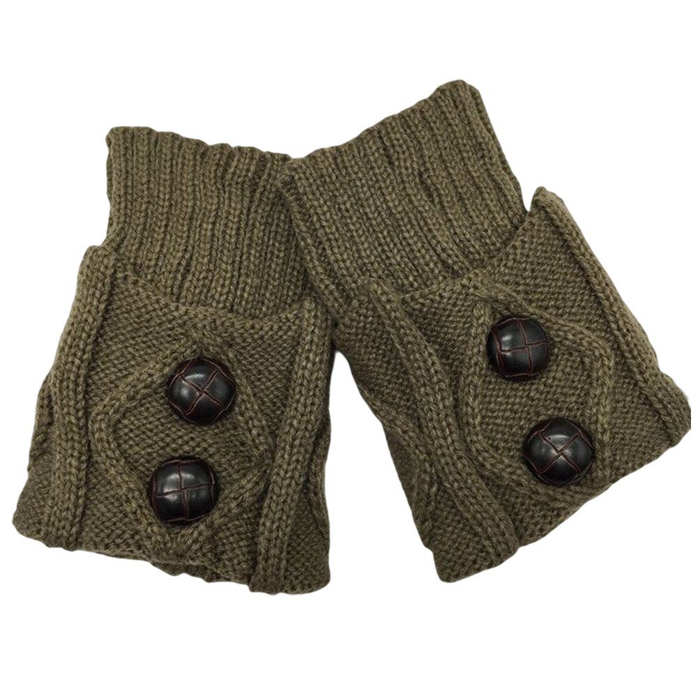 Herbst Gestrickte Winter khaki Blusmart Komfortsocken Frauen Abdeckung Wolle Boot Socken Kurze