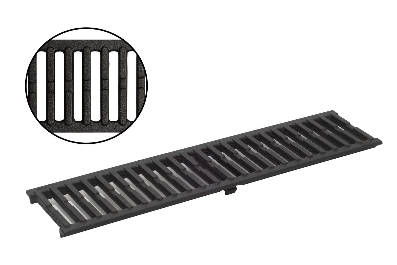 ACO Severin Ahlmann GmbH & Co. KG Entwässerungsrinne Gussrost Gusseisen Länge: 50 cm - Breite: 11,8 cm, 1-St.