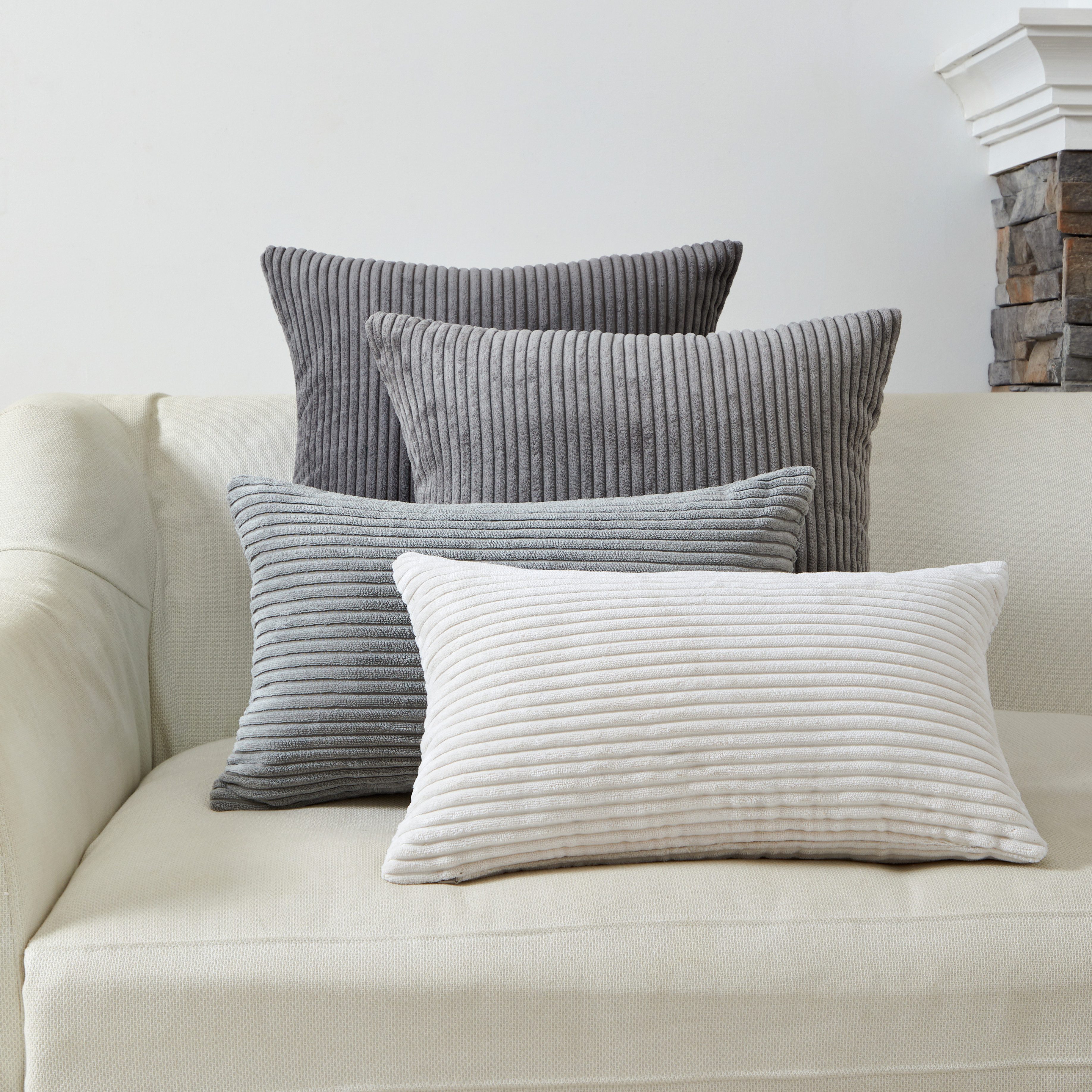 Interior by Hakito Dekokissen 4er Set Kissenbezüge inklusive Füllkissen Set günstig online kaufen