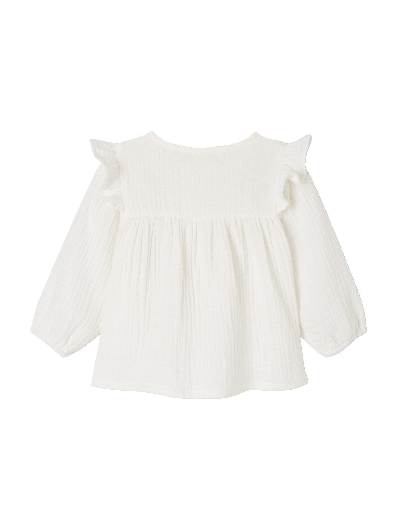 vertbaudet Langarmhemd Mädchen Baby Volant-Bluse