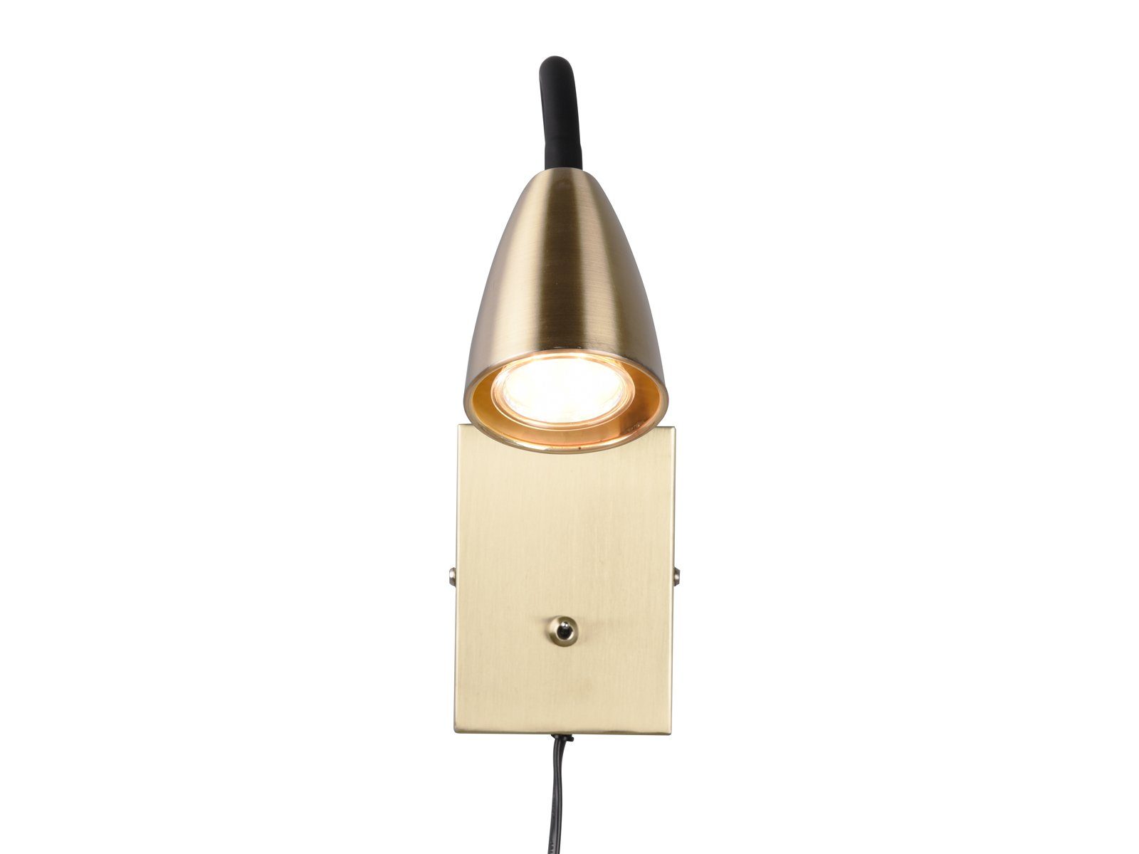 TRIO Leuchten LED Leselampe mit Schalter und Stecker, Höhe 23,5cm, Dimmfunktion, LED wechselbar, Warmweiß, innen Wand-Leuchte mit Kabel, Nachttischlampe & Bett- – Bild 5 von 5