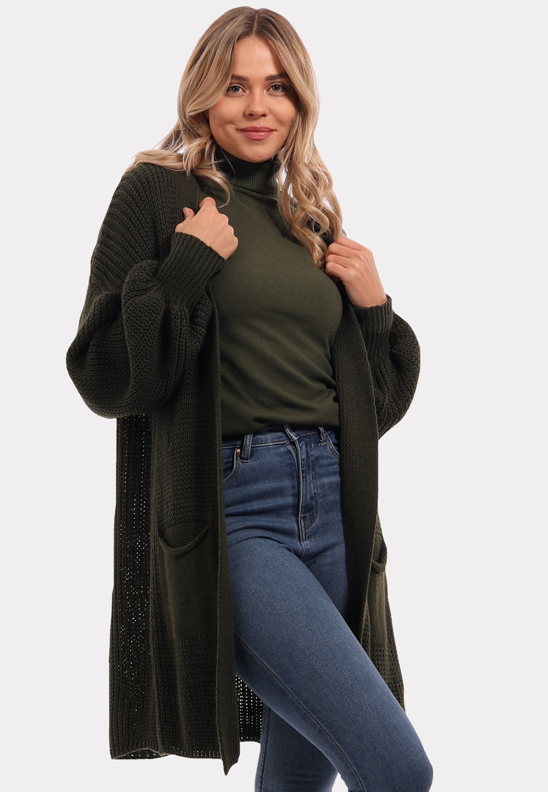 YC Fashion & Style Strickjacke "Herbstlicher Damen-Cardigan – Gemütlicher Strickjacke mit Taschen" Boho