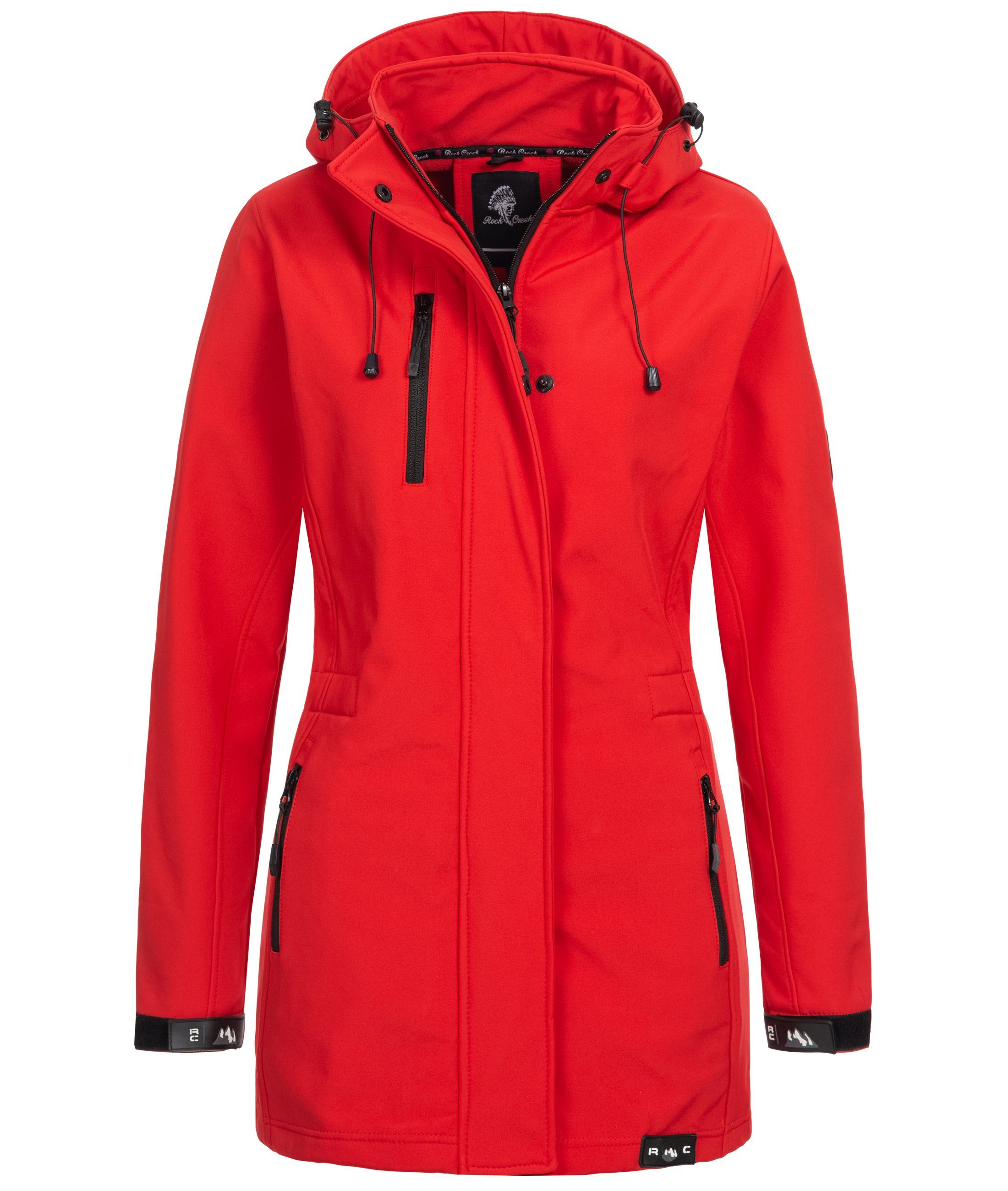Rock Creek Softshelljacke Damen Softshellmantel Wanderjacke D-423