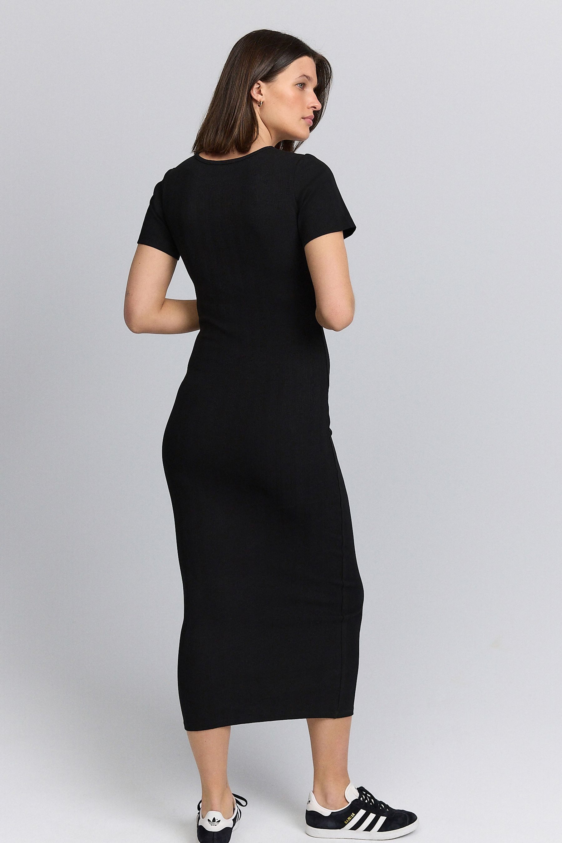 Next Umstandskleid Geripptes Midaxi-Kleid, Umstandsmode (1-tlg) günstig online kaufen