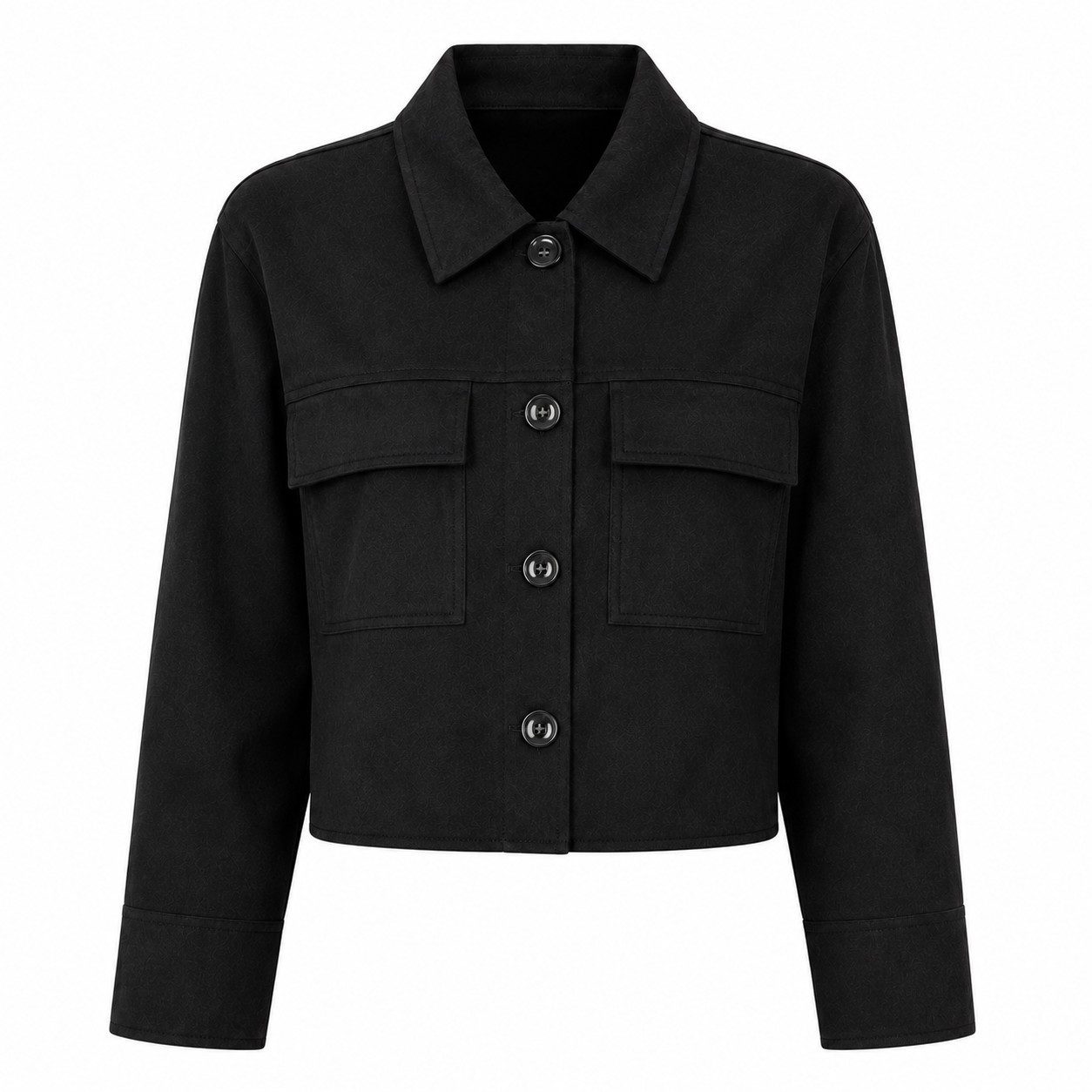 ITALY VIBES Jackenblazer - Velours-Hemdjacke - modischer kurz Blazer für Damen ONE SIZE - passend für Größen XS - M