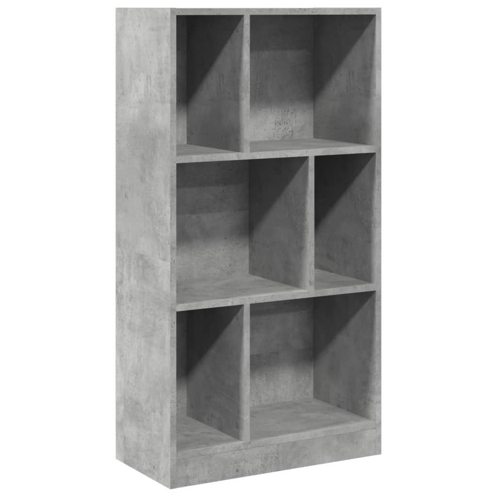vidaXL Bücherregal Bücherregal Betongrau 57x28,5x107,5 cm günstig online kaufen