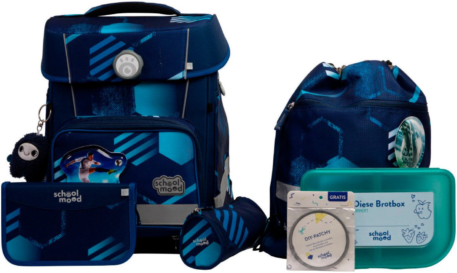 SCHOOL-MOOD® Schulranzen Champion Maxx Pro (Set, 7-tlg)