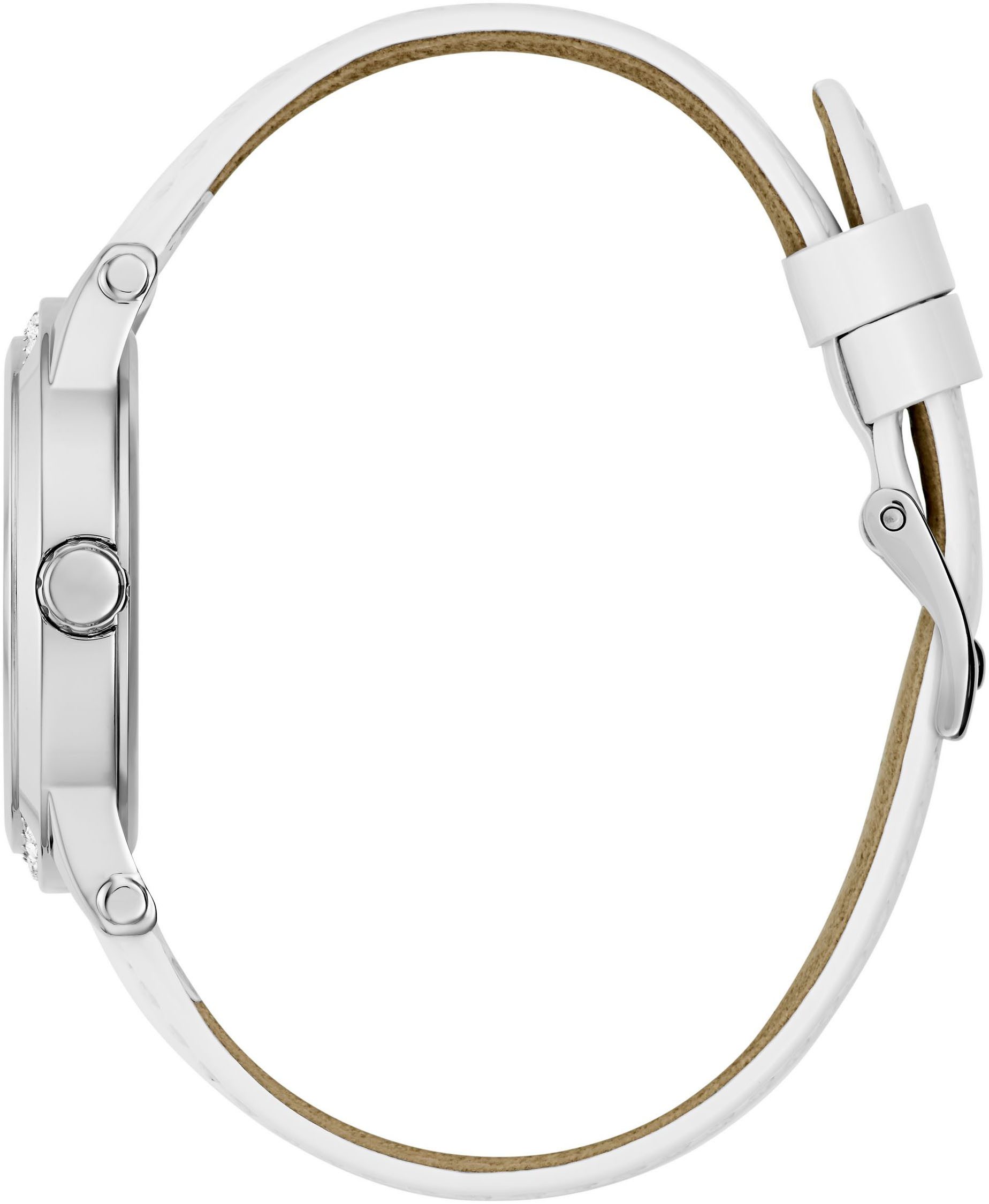 Guess Quarzuhr ANNETTE GW0860L3, Armbanduhr, Damenuhr, Lederarmband
