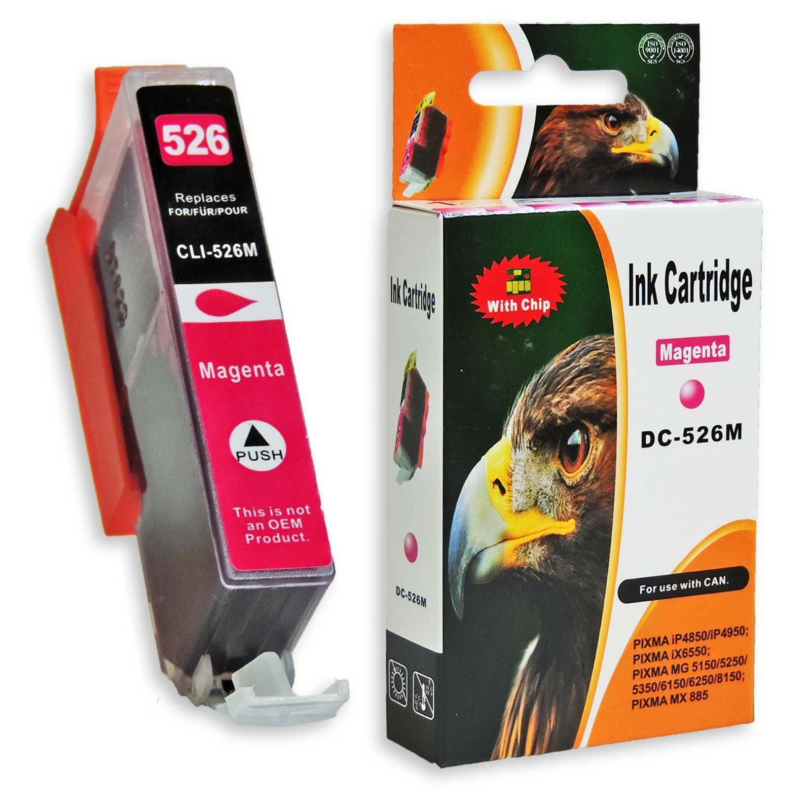 D&C Kompatibel 6250 2x Multipack Canon (für Tintenpatrone PGI-525, MG und (2x Canon Pixma CLI-526 Schwarz, weitere) 10-Farben