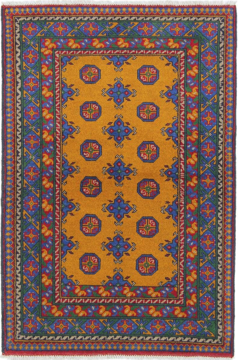 Orientteppich Afghan Akhche 99x152 Handgeknüpfter Orientteppich, Nain Trading, rechteckig, Höhe: 6 mm