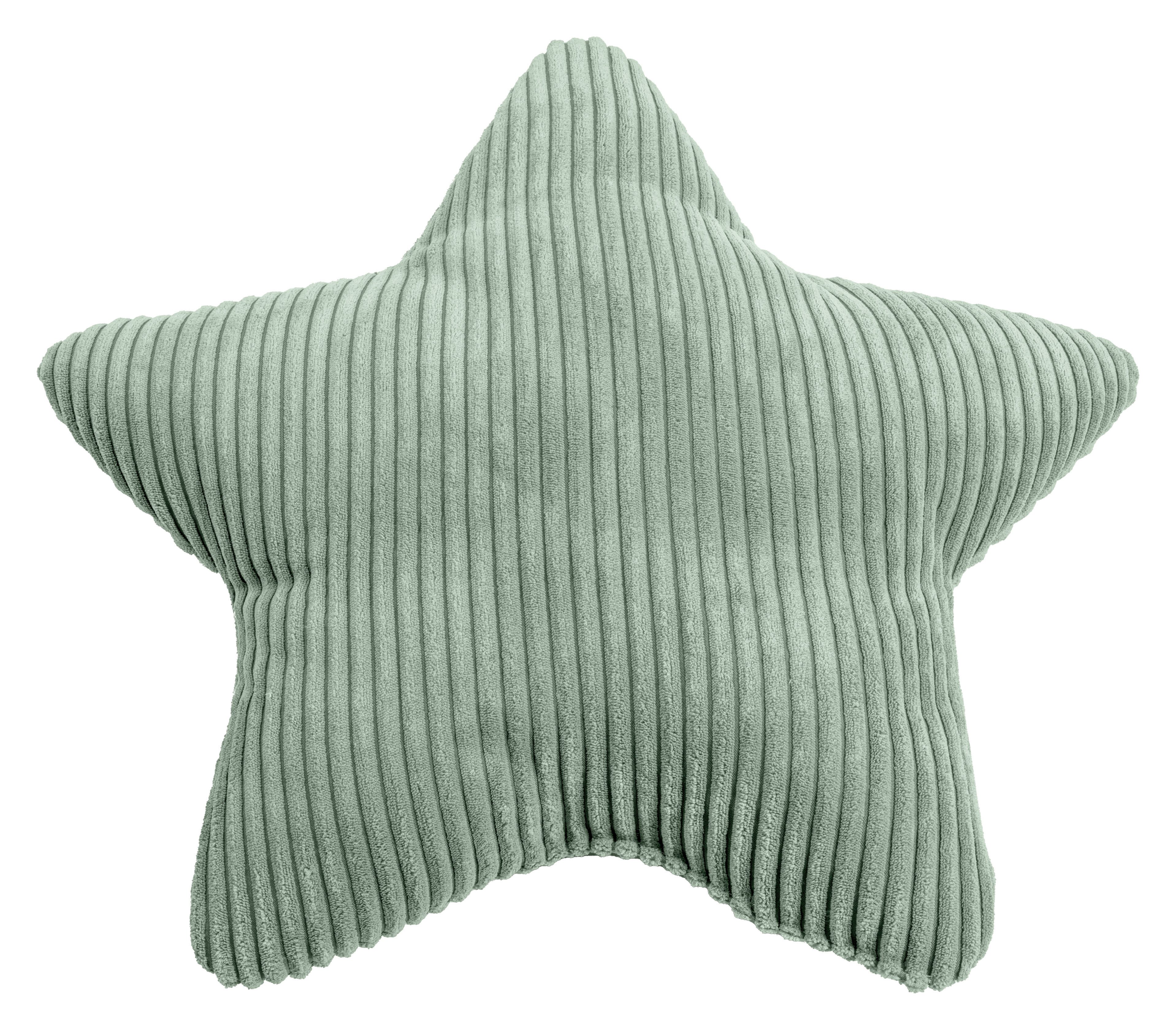 Magma Heimtex Dekokissen SHARA Sternkissen, Kuscheliges Sternkissen mit Cord-Charme