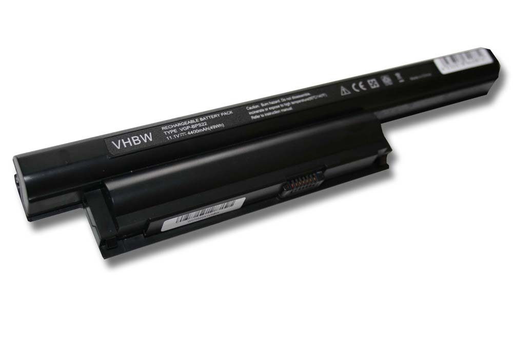 vhbw VPCEA1S1E/P, 4400 mAh Vaio Laptop-Akku VPCEA1S1E/W, VPCEA1S2C, passend VPCEA1S3C, Sony für