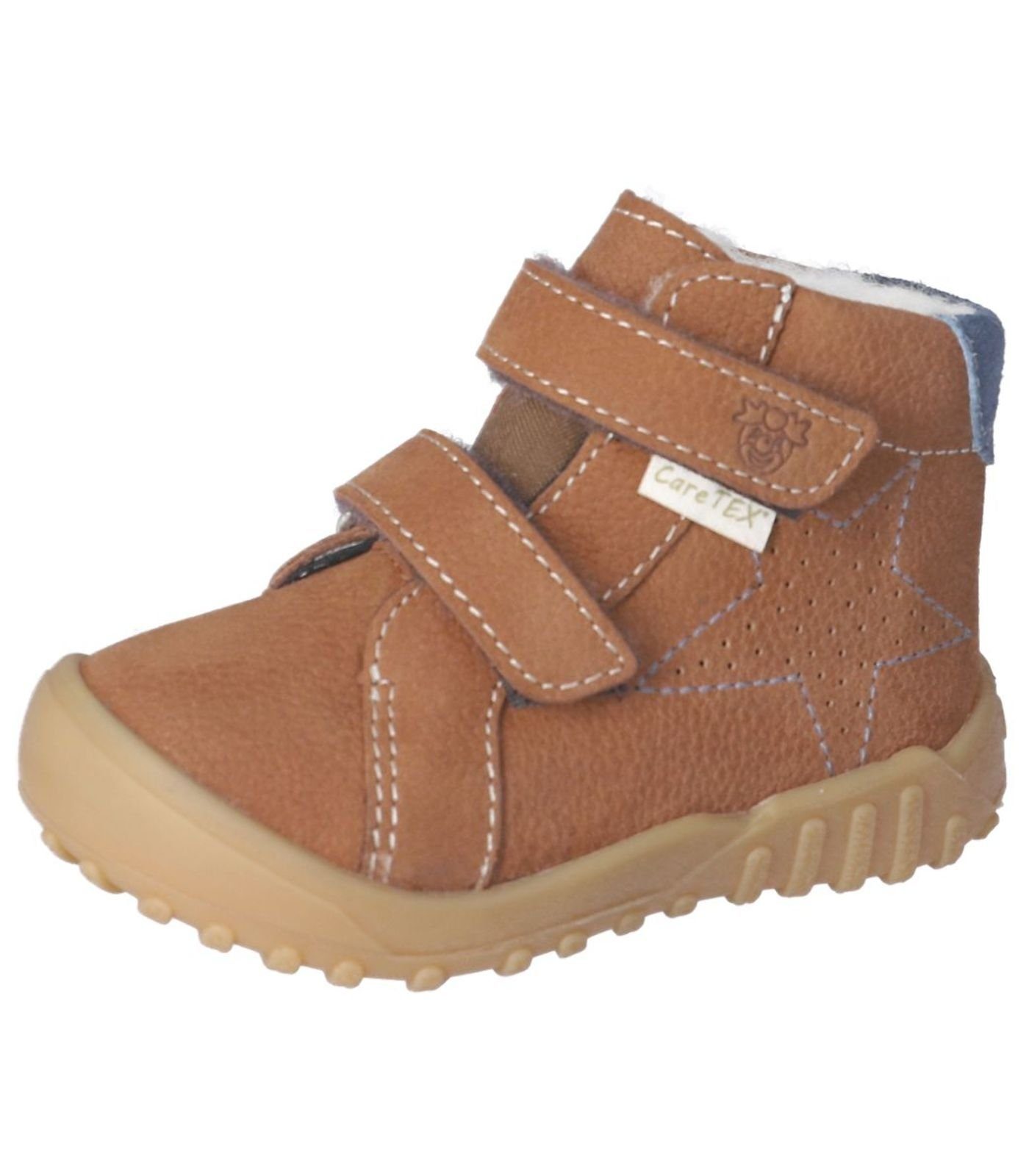 Ricosta Pepino Halbschuhe Klettschuh Curry Leder/Textil