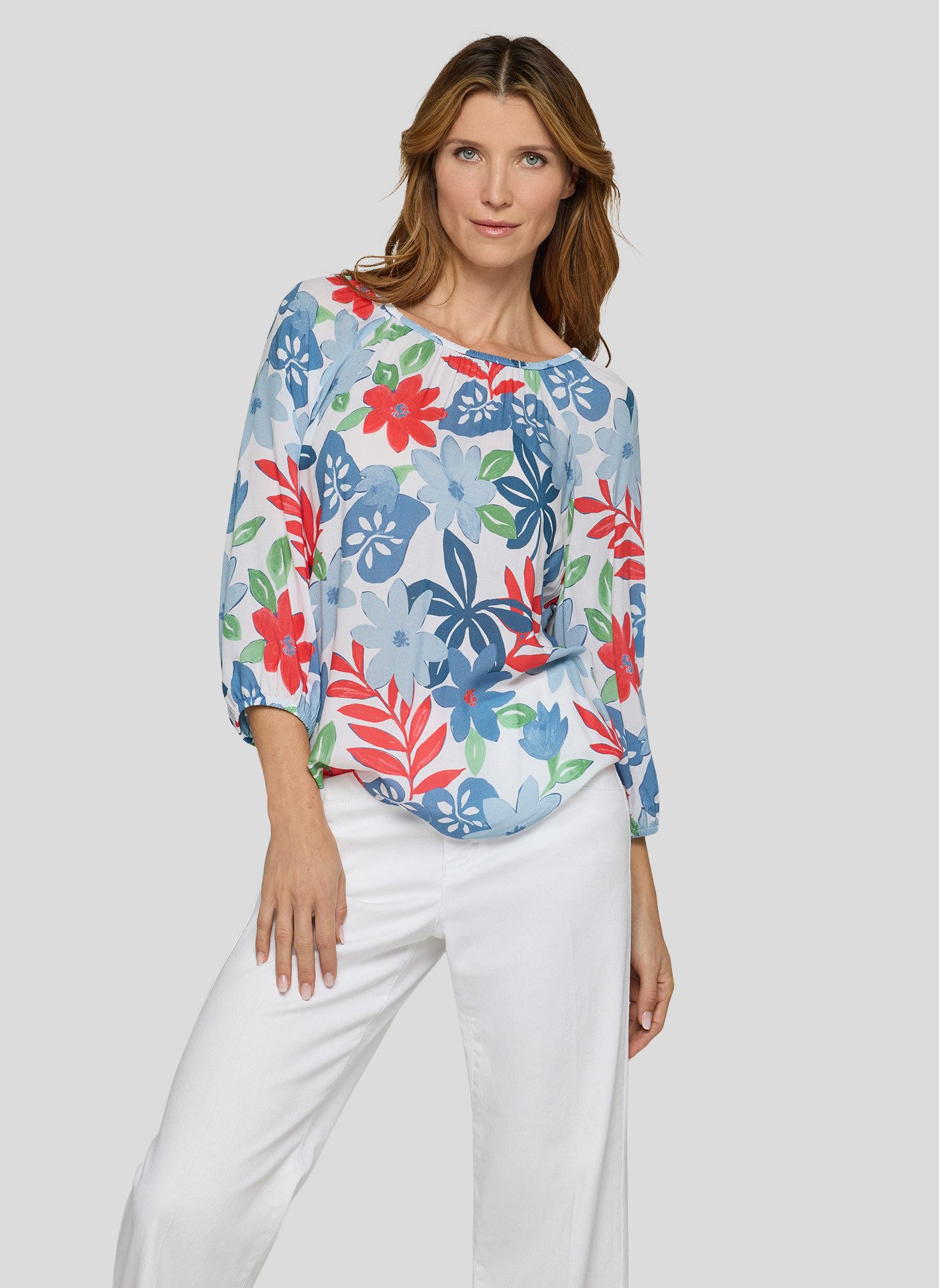 Rabe Klassische Bluse mit All-Over Print