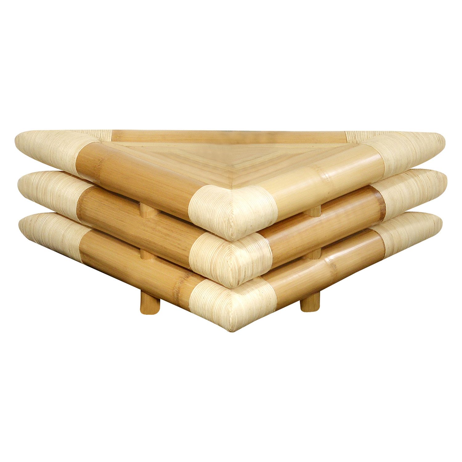 Bambus-Lounge Nachttisch Nachttisch Samoa aus Bambus Nachtkonsole Beistelltisch Bambusmöbel