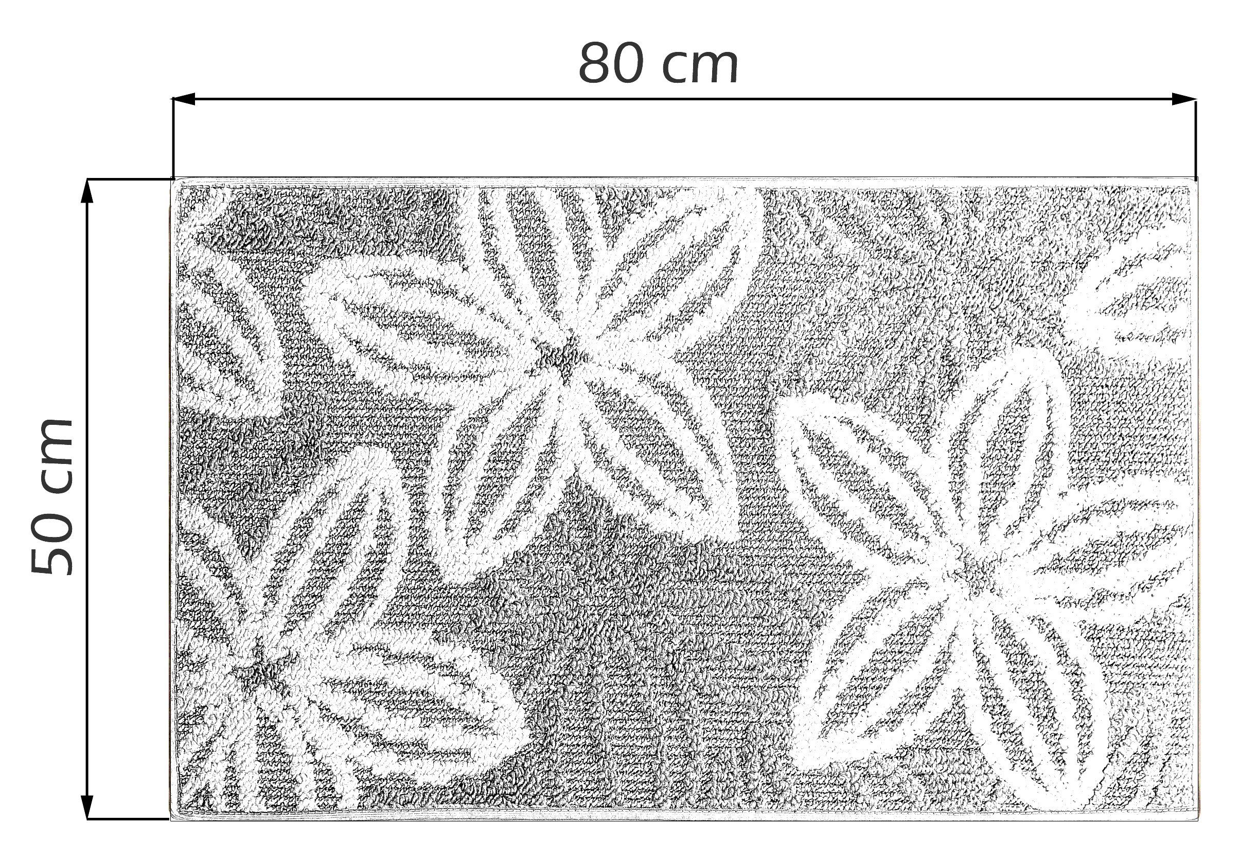 Teppich Enea, Lashuma, Küchenläufer groß, Höhe: rechteckig, Teppichläufer 50x80 mm, cm 10 braun