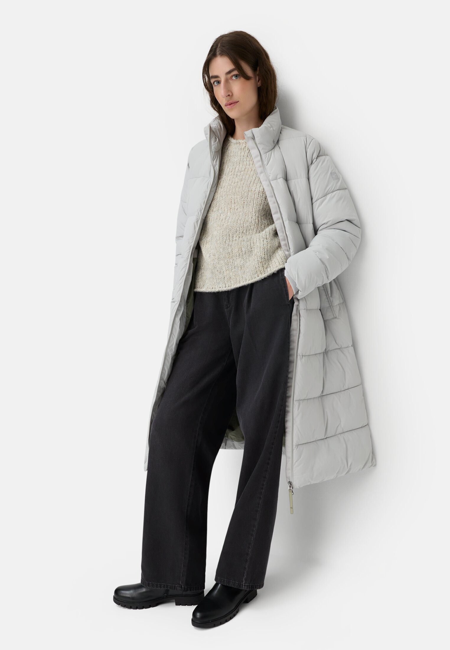 camel active Funktionsmantel Wasserabweisender Mantel mit abnehmbarer Kapuze Abnehmbare Kapuze