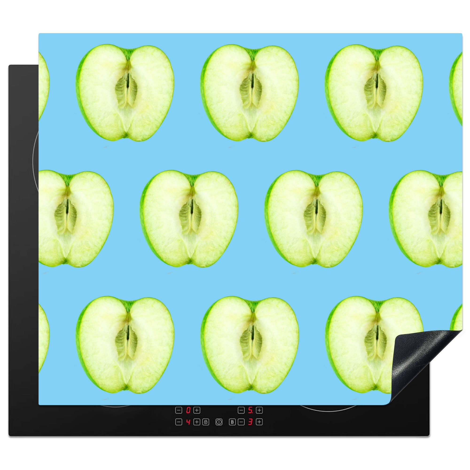 MuchoWow Herdblende-/Abdeckplatte Apfel für cm, (1 die Muster, - Induktionsmatte Ceranfeldabdeckung tlg), 59x52 - küche, Pastell Vinyl
