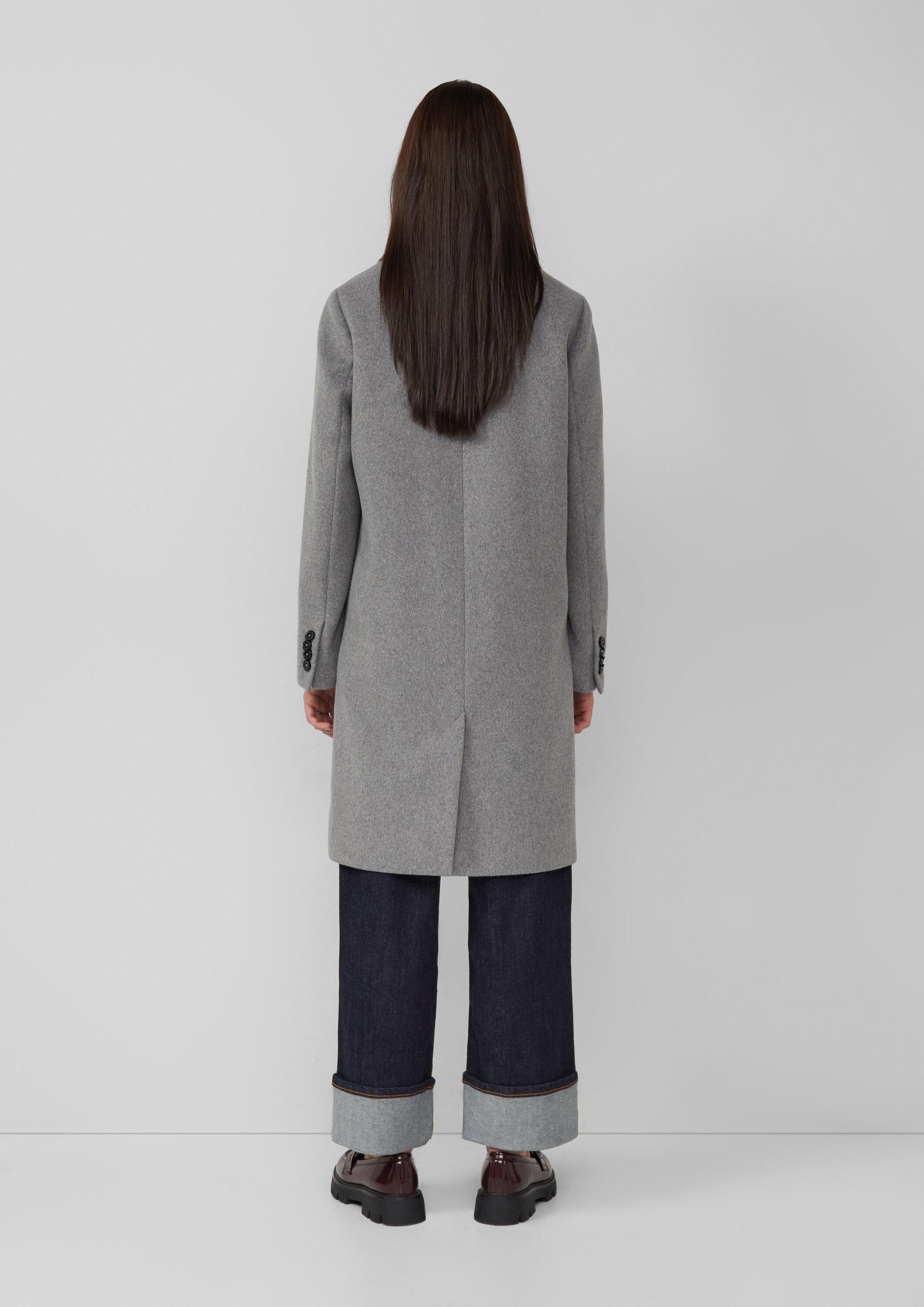 s.Oliver Wintermantel Outdoor-Mantel Mantel aus Wollmix mit Reverskragen