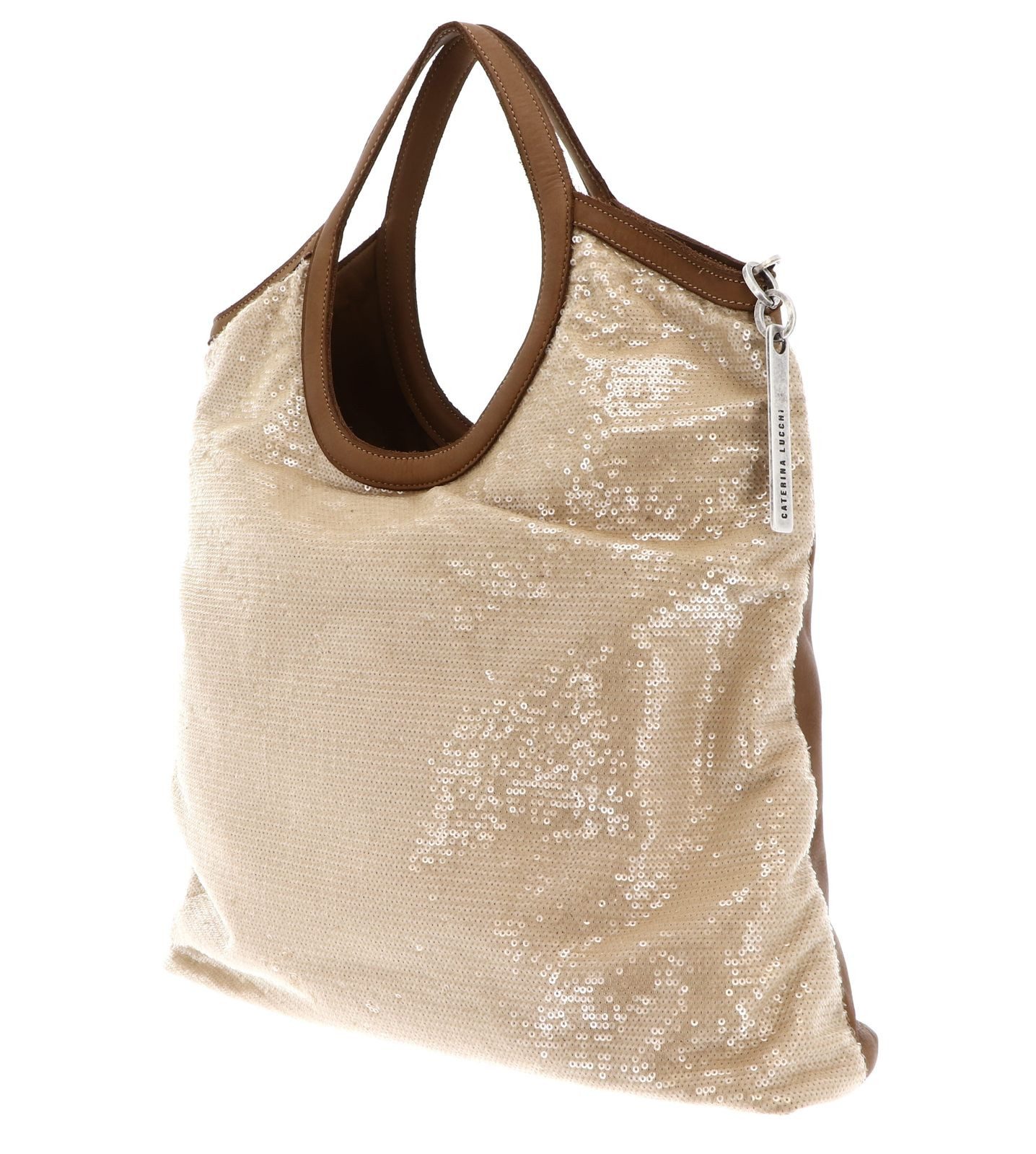 Caterina Lucchi Schultertasche Alice Shopping Bag, aus echtem Kalbsleder