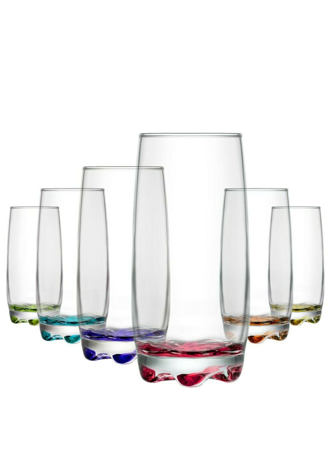 Gläser-Set Saftglas Wasserglas Trinkglas 6er 390cc farbig Adora