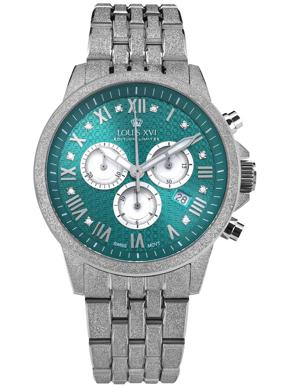Quarzuhr Louis XVI LXVI3625 Herrenuhr Aramis Frosted 2.0 Diamond Chronograph 43 Louis XVI LXVI3625 Herrenuhr Aramis Frosted 2.0 Diamond Chronograph 43mm 5ATM