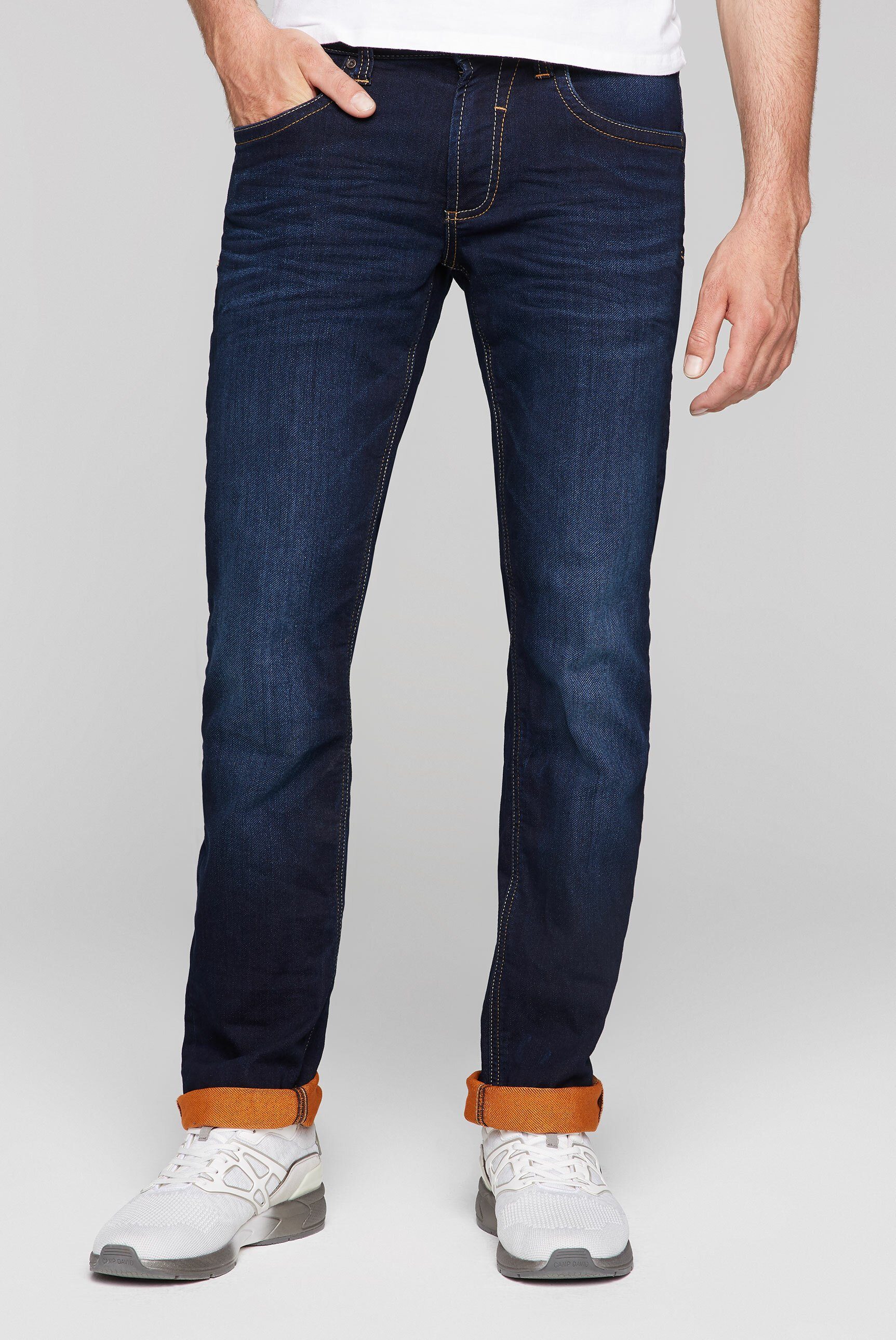 DAVID CAMP Leibhöhe Regular-fit-Jeans mit normaler