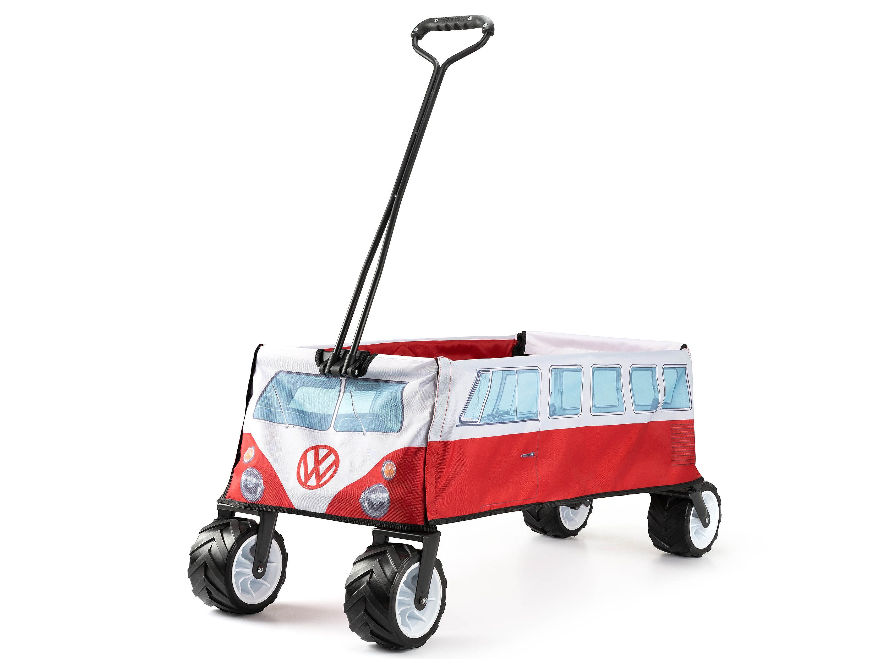 VW Collection by BRISA Тележки Volkswagen Bulli Bus T1 XXL Faltbarer Handwagen, Transportwagen "All-Terrain" Samba Transporter