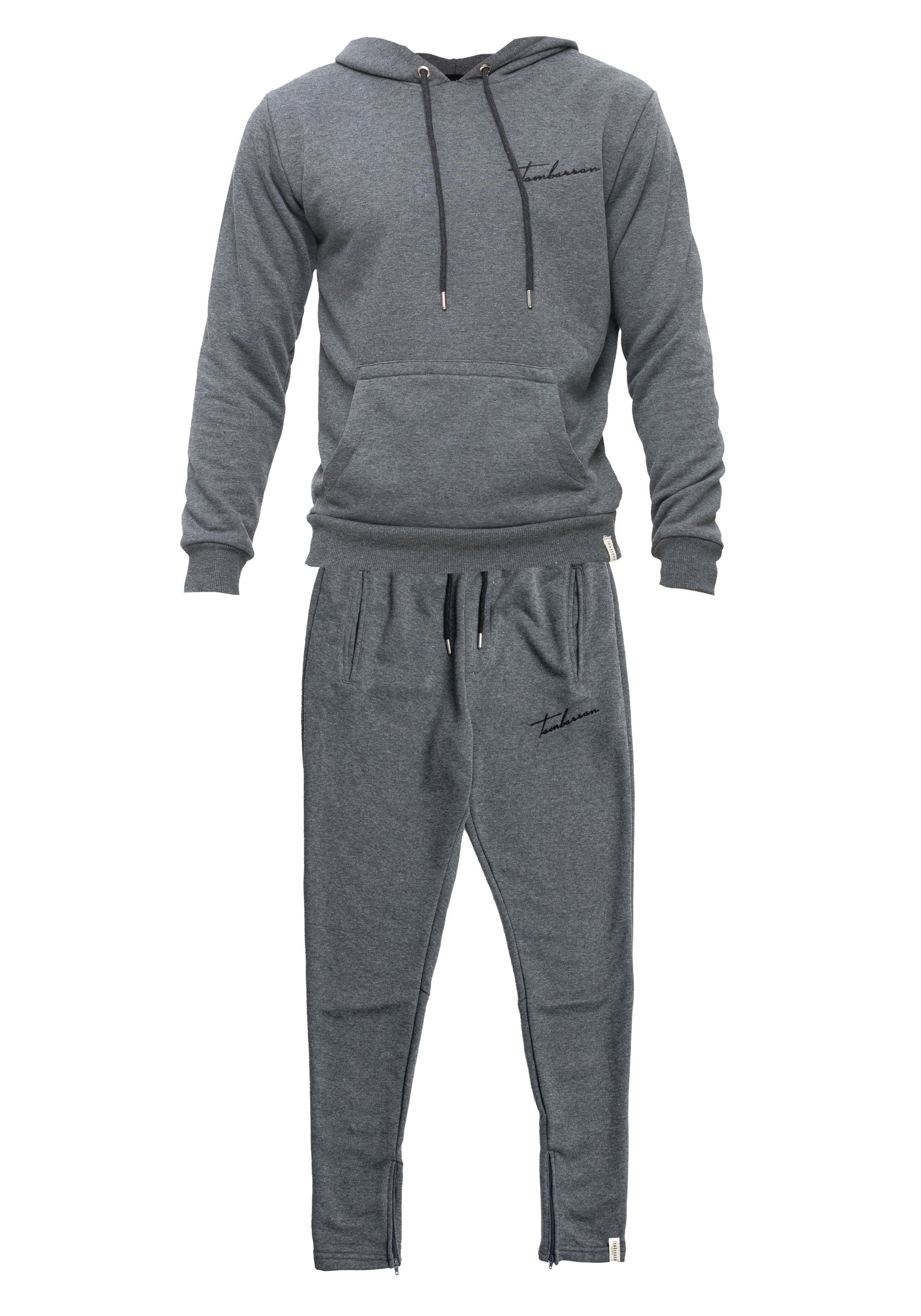 Jogginganzug ANTRAZIT mit Label-Print Tom Barron