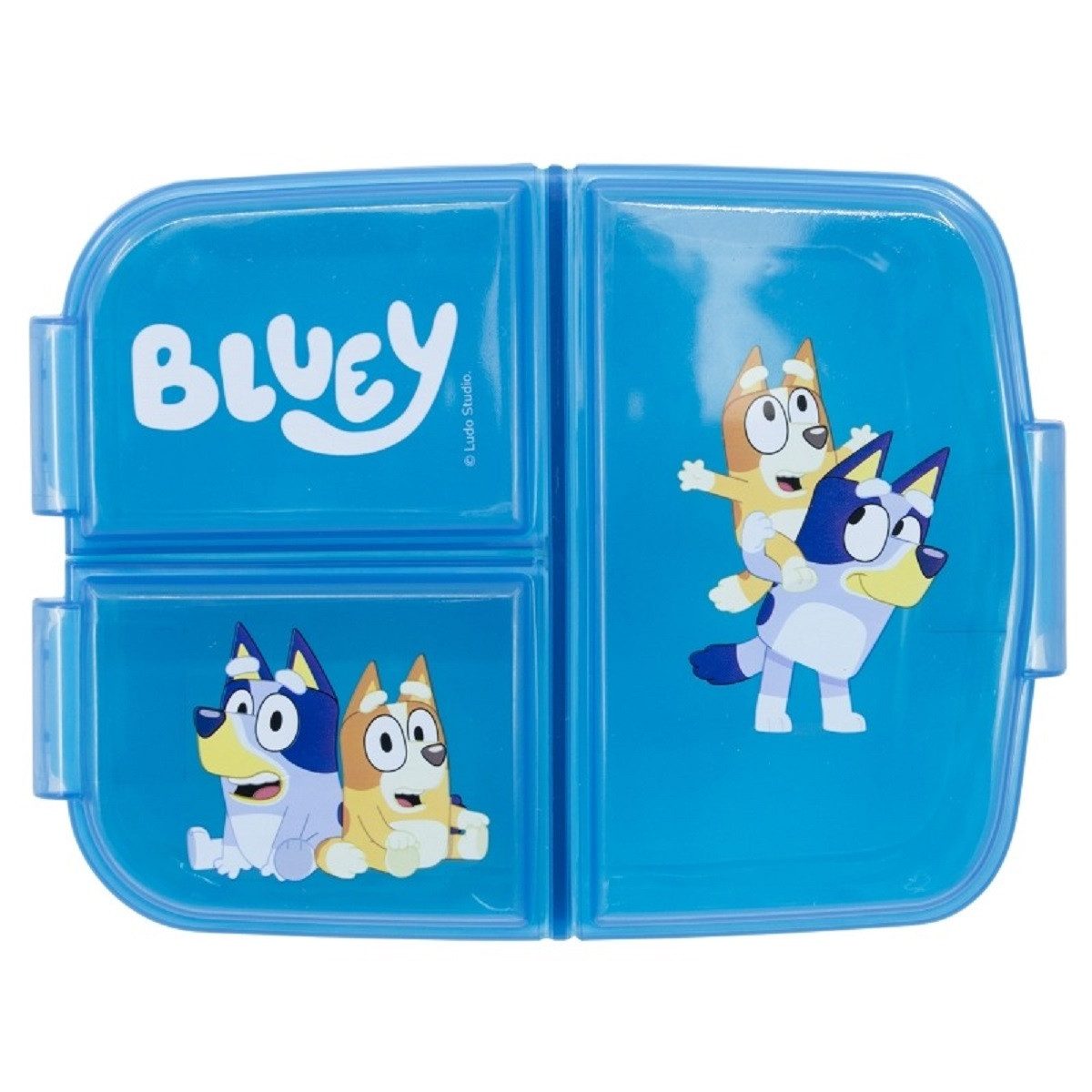 Stor Lunchbox Bluey Kinder Brotdose – Lunchbox 3 Fächern & tollem Design, (Essen Aufbewahrung, 1x Deckel, 1x Lunchbox), Lunchbox