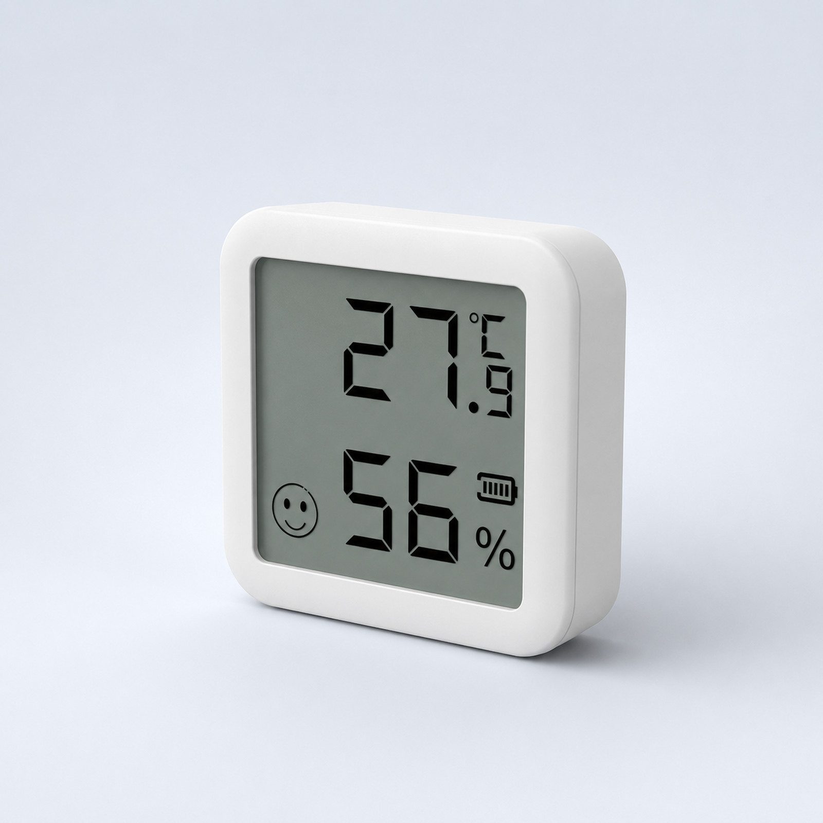 Luckice Hygrometer Digitale Innenwetterstation-Thermo-Hygrometer für den Innenbereich, (Set, Großem Betrachtungswinkel ausgestattet und liefert gut ablesbare), Echtzeit-Temperatur- und Feuchtigkeitsmonitor, steuerbar per App