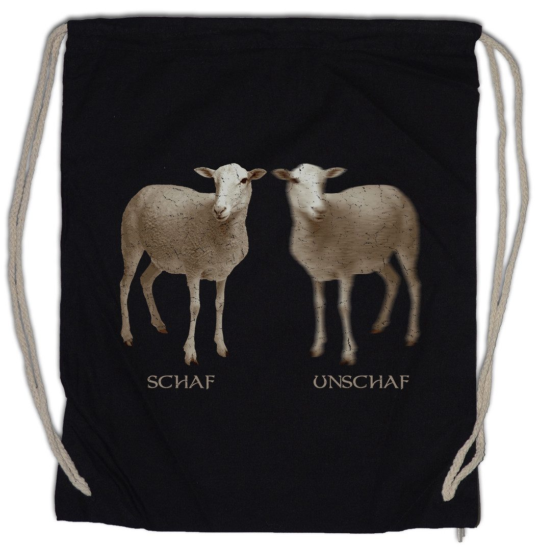 Urban Backwoods Turnbeutel Schaf Unschaf Turnbeutel Fun Geschenk Bauer Züchter Sheep Wolle Humor (1-tlg), Witz Lustig Fun