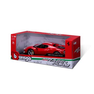 Bburago Modellauto Ferrari 296GTB Assetto Fiorano, Maßstab 1:18