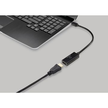 Renkforce Renkforce Mini-DisplayPort Adapterkabel HDMI-A Buchse 0.16 m Schwarz R HDMI-Kabel, (0.16 cm)