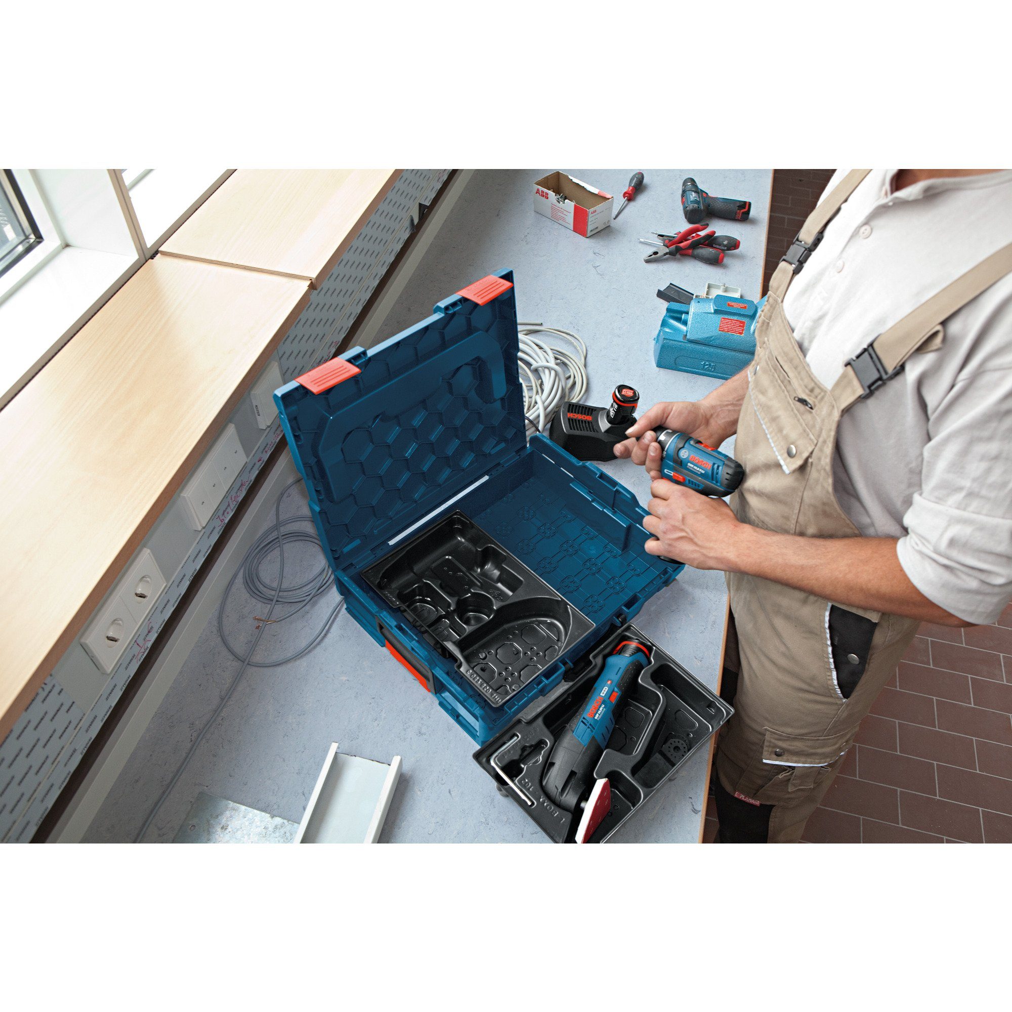 BOSCH Werkzeugbox Bosch Professional 18V-LI GCB L-Boxx Einlage für