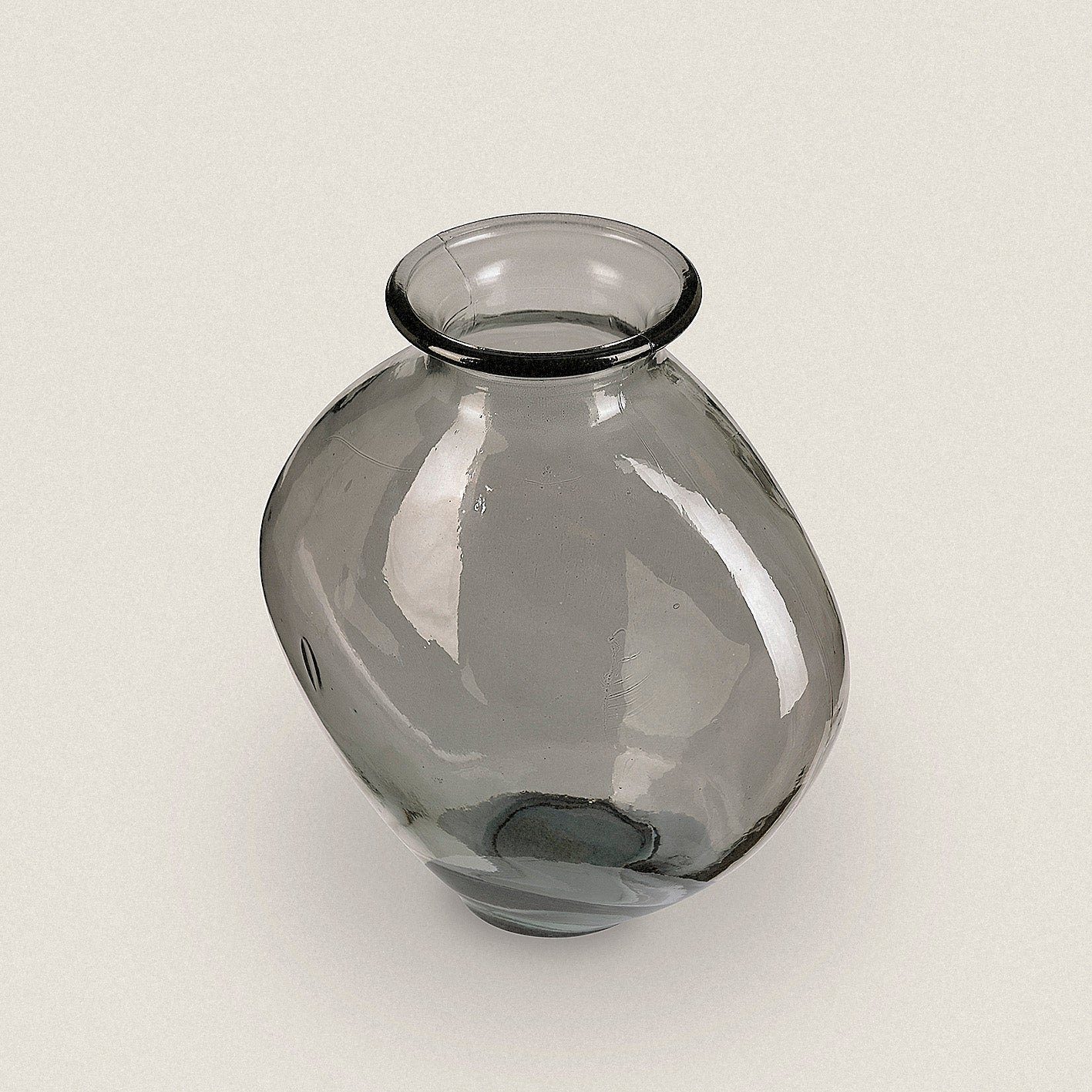grau the Vase % 100 "Francisca", way up Altglas, Tischvase