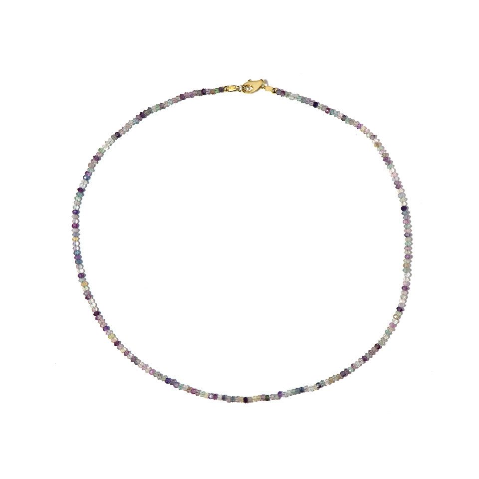 Cavill Silberkette Fluorit Perle Vergoldetes Silber günstig online kaufen