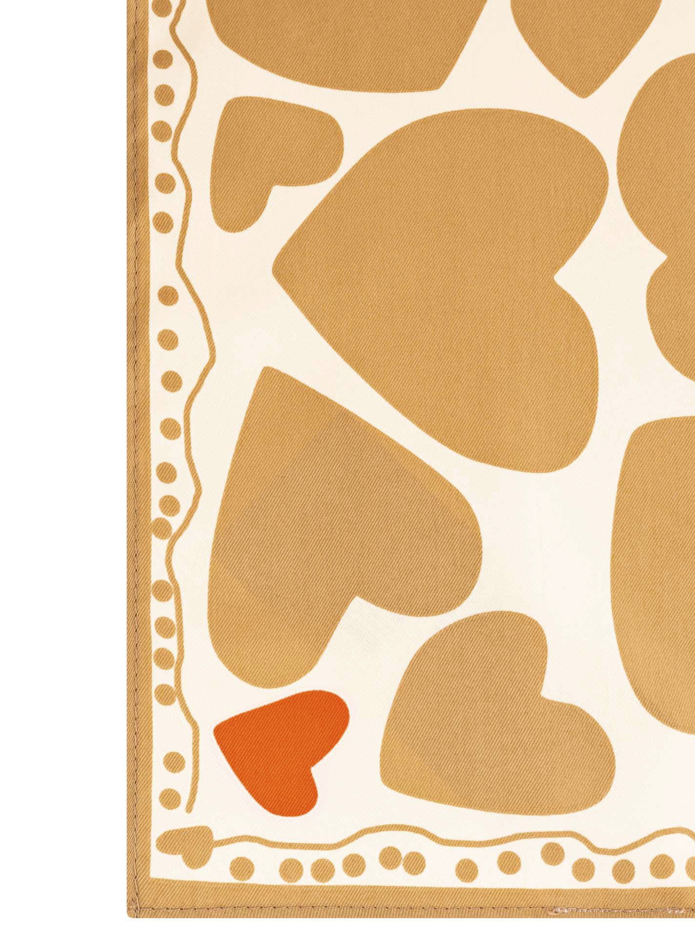 Zwillingsherz Halstuch "Herz'", mit Herzmotiv, glänzend