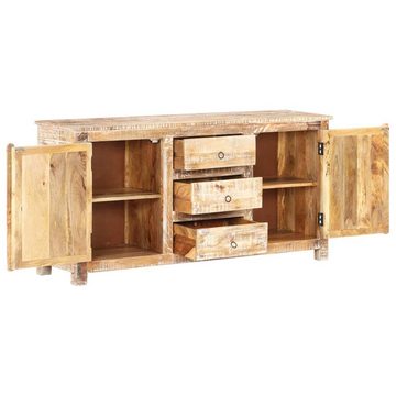 vidaXL Sideboard Sideboard 151x40x75 cm Raues Akazienholz (1 St)