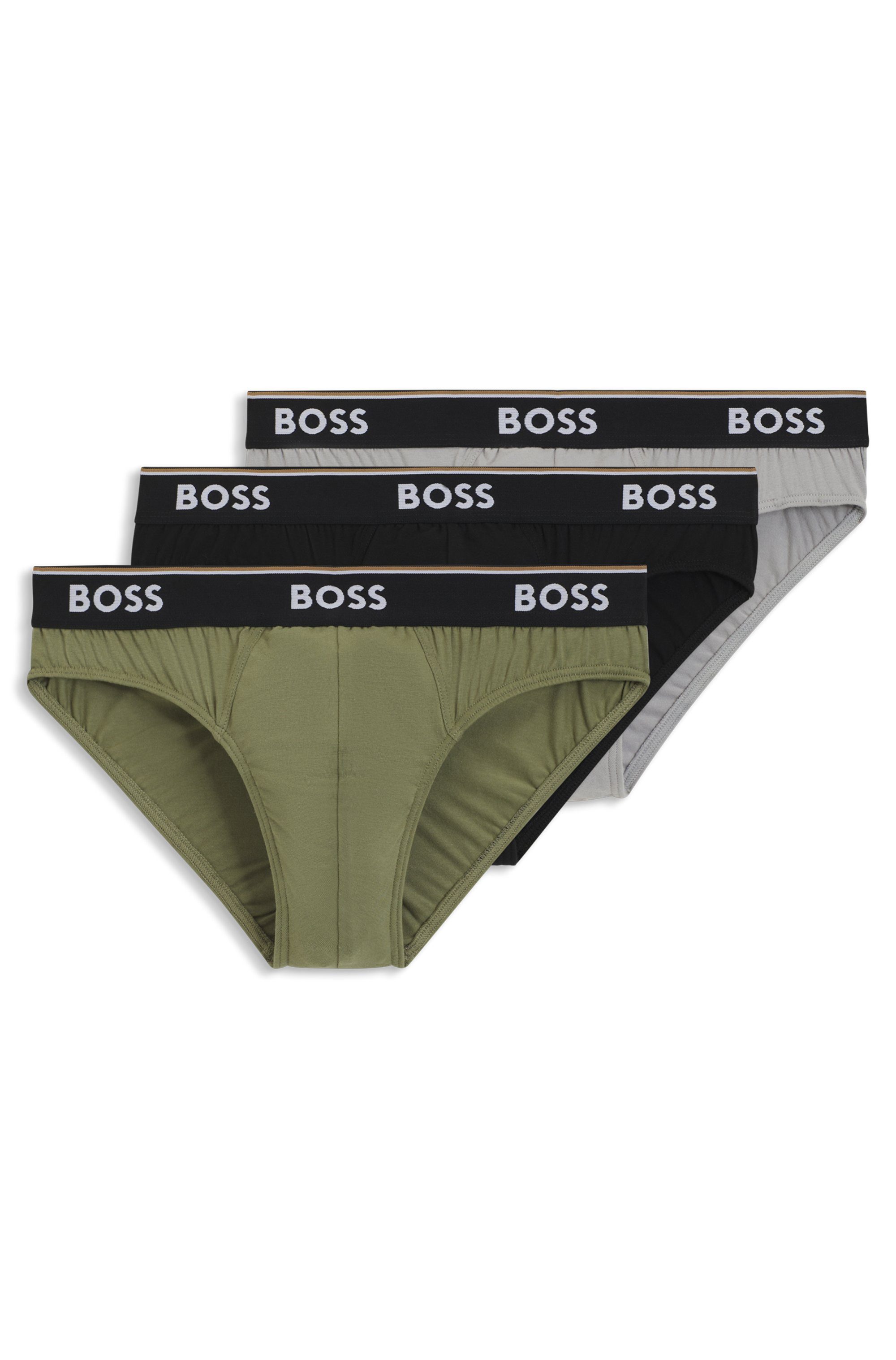 BOSS Slip Brief 3P Power (Packung, 3-St) mit BOSS Schriftzug günstig online kaufen