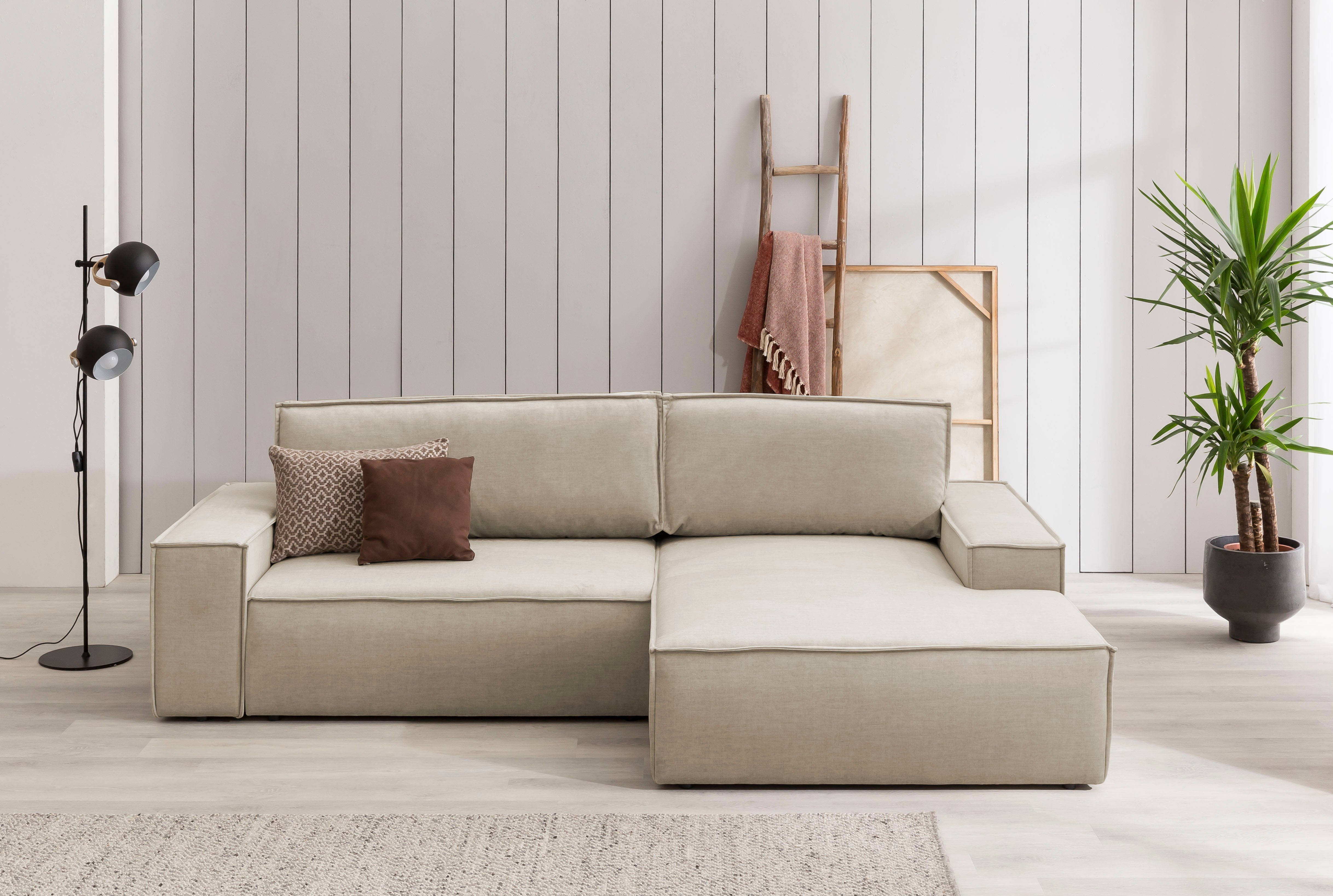 Home affaire Ecksofa SHERWOOD Schlafsofa 267 günstig online kaufen