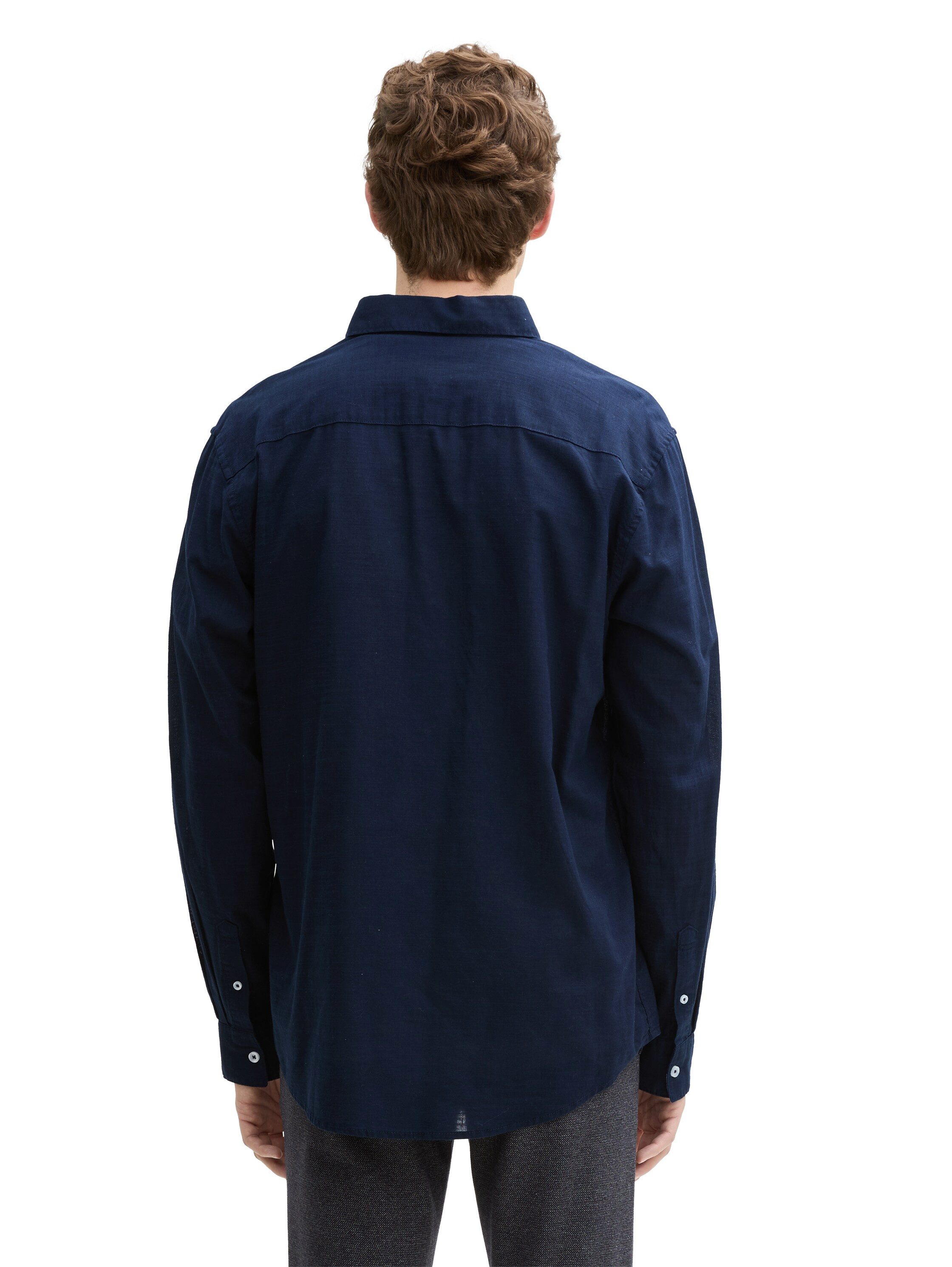 TOM TAILOR Langarmhemd mit Logo Stickerei günstig online kaufen